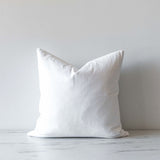 White Linen Pillow Cover