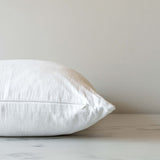 White Linen Pillow Cover