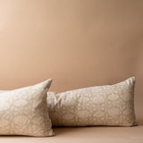 Lotus Long Lumbar Pillow Cover 1 - PILLOWS - Thai - neutral Rug & Weave Pillows