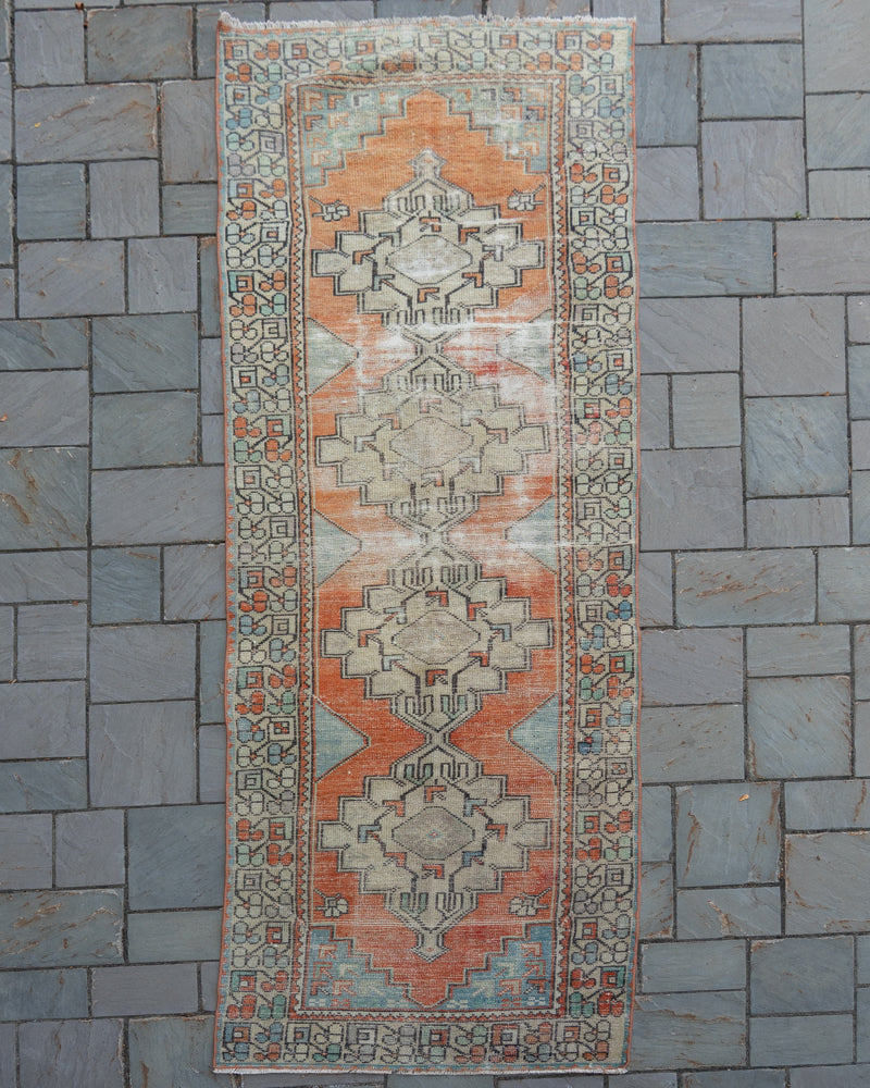 2'9" x 10'1" Vintage Oushak Rug RUGS - vintage Rug & Weave Rugs