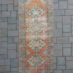 2'9" x 10'1" Vintage Oushak Rug RUGS - vintage Rug & Weave Rugs