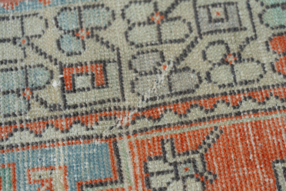 2'9" x 10'1" Vintage Oushak Rug RUGS - vintage Rug & Weave Rugs