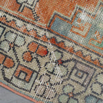 2'9" x 10'1" Vintage Oushak Rug RUGS - vintage Rug & Weave Rugs