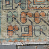 2'9" x 10'1" Vintage Oushak Rug RUGS - vintage Rug & Weave Rugs
