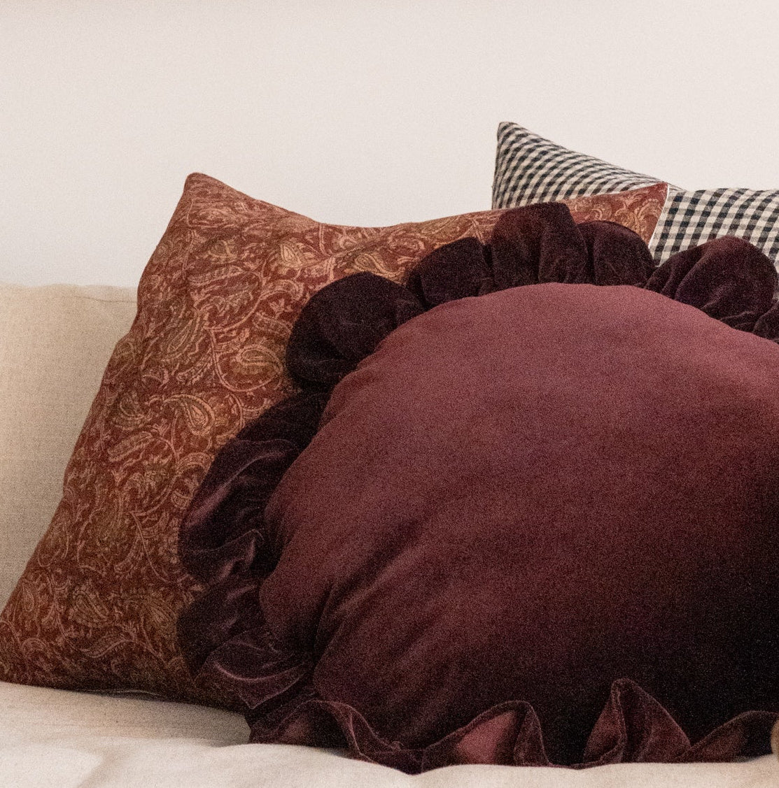 Ruby Ruffle Pillow 2 - PILLOWS - essentials - warm Rug and Weave Pillows