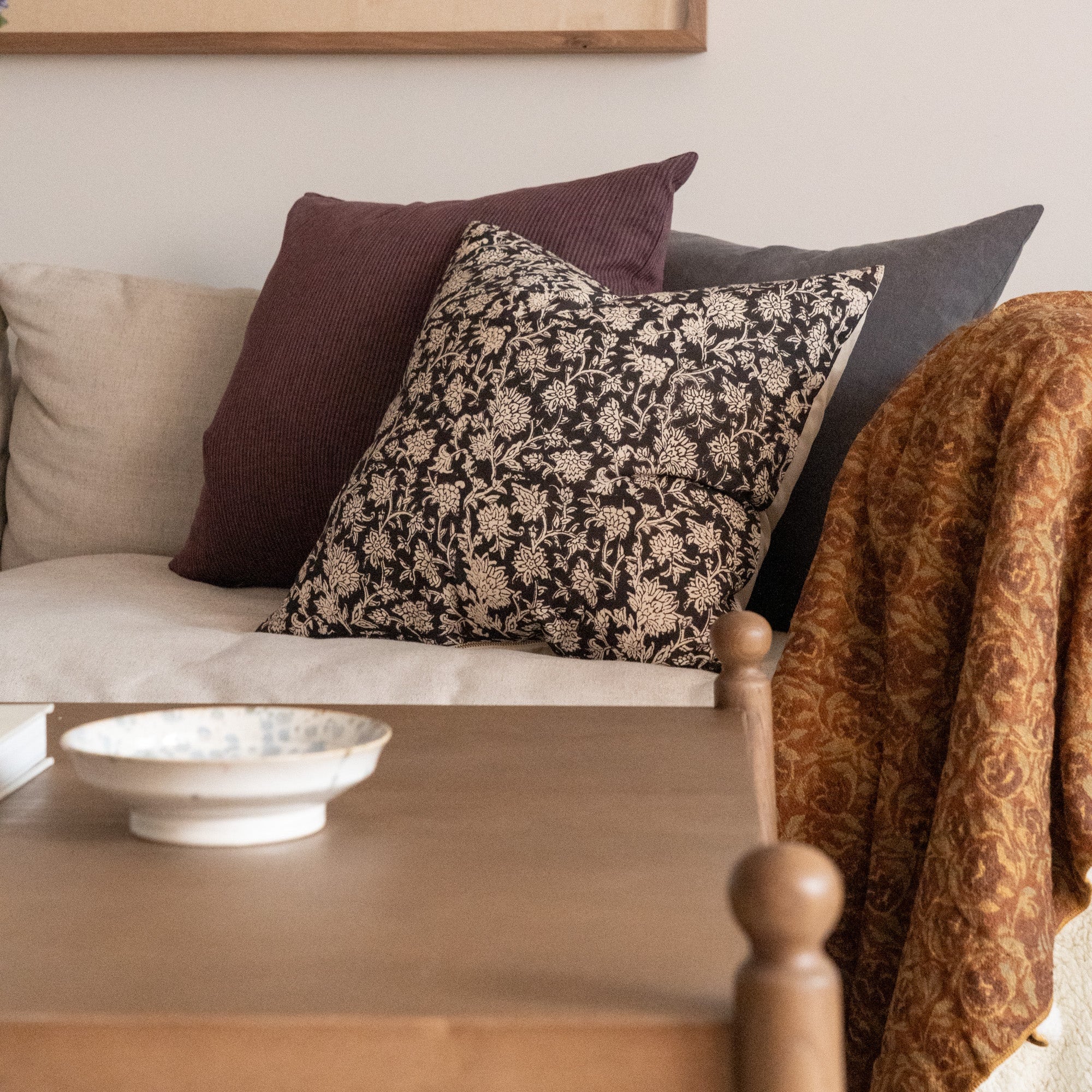 Elsa Pillow Cover 2 - PILLOWS - Linen - warm Rug & Weave Pillows