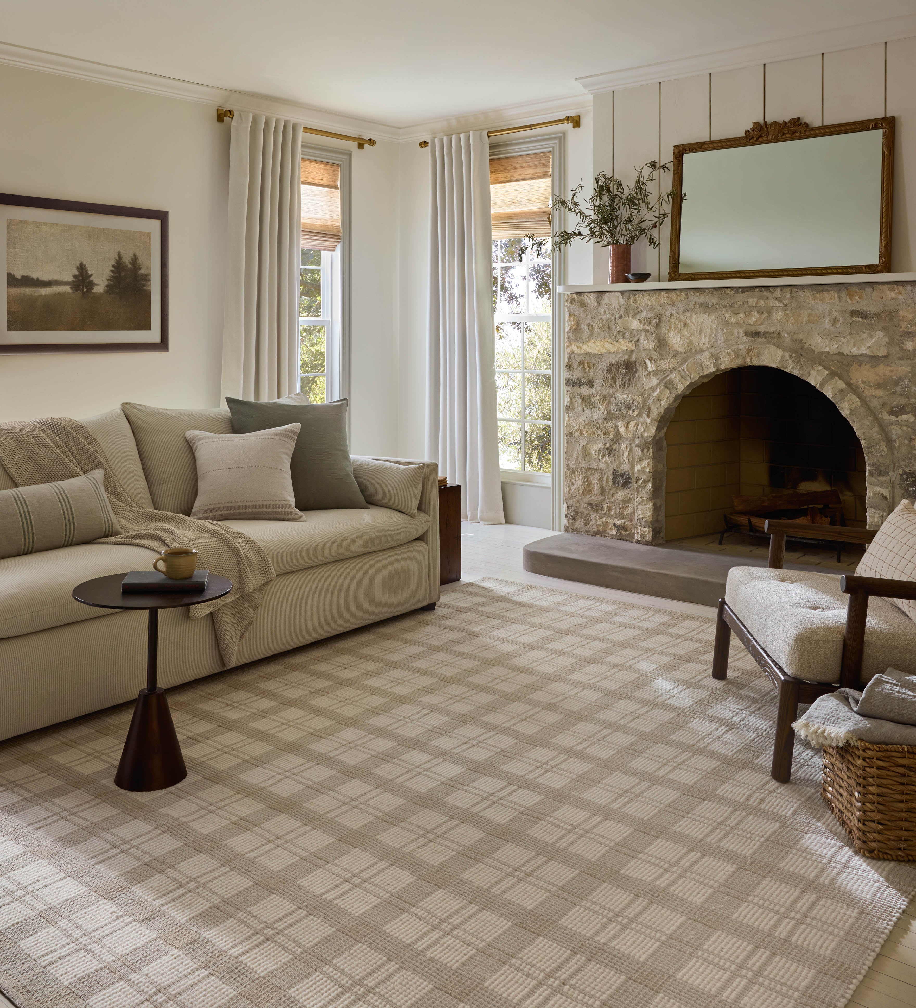Joanna Gaines x Loloi Ryder Beige / Ivory Rug RUGS - wool Loloi
