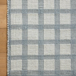 Magnolia Home by Joanna Gaines x Loloi Ryder Blue / Ivory Rug RUGS - cotton Loloi 18" x 18" sample