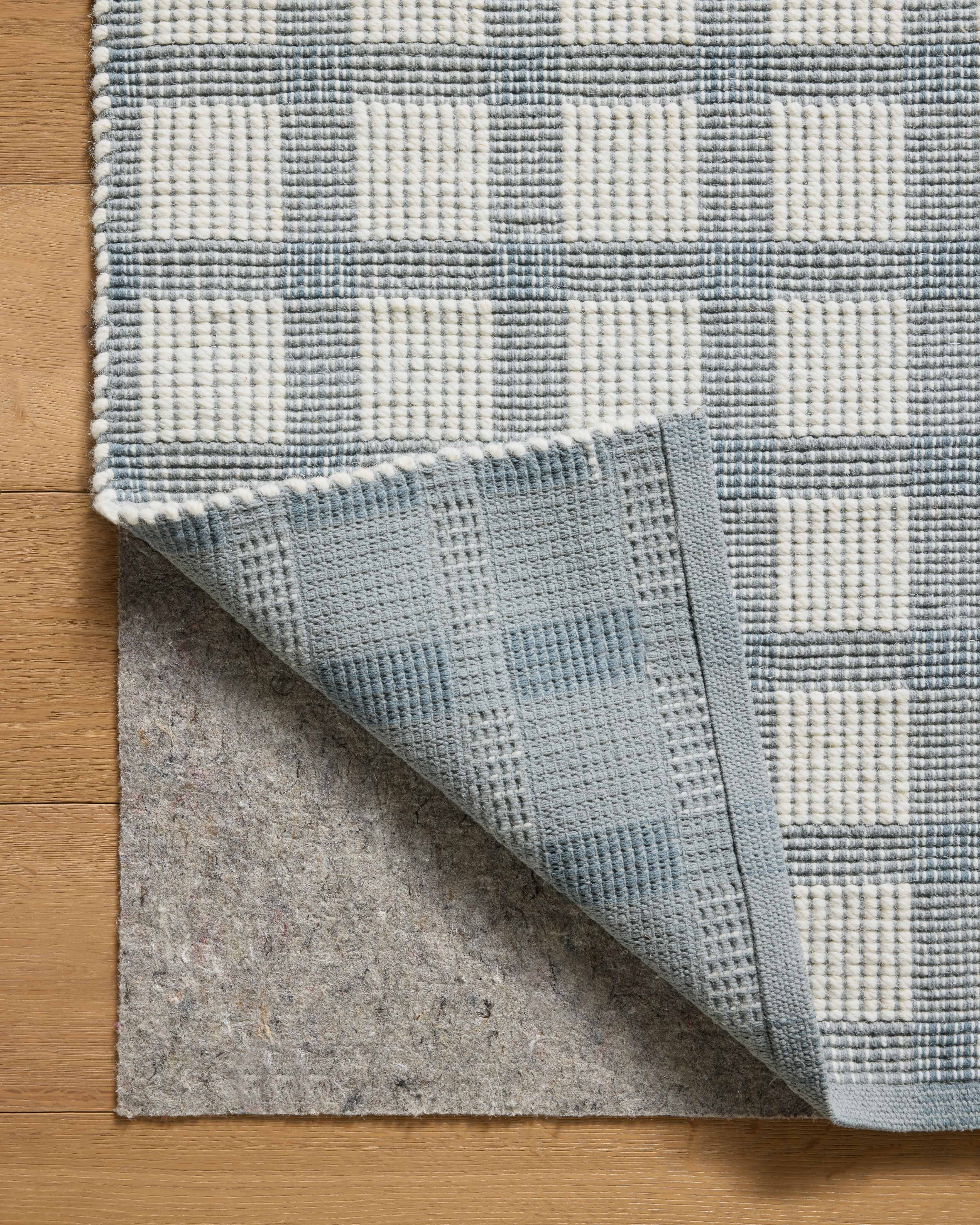 Magnolia Home by Joanna Gaines x Loloi Ryder Blue / Ivory Rug RUGS - cotton Loloi