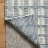 Magnolia Home by Joanna Gaines x Loloi Ryder Blue / Ivory Rug RUGS - cotton Loloi 18" x 18" sample