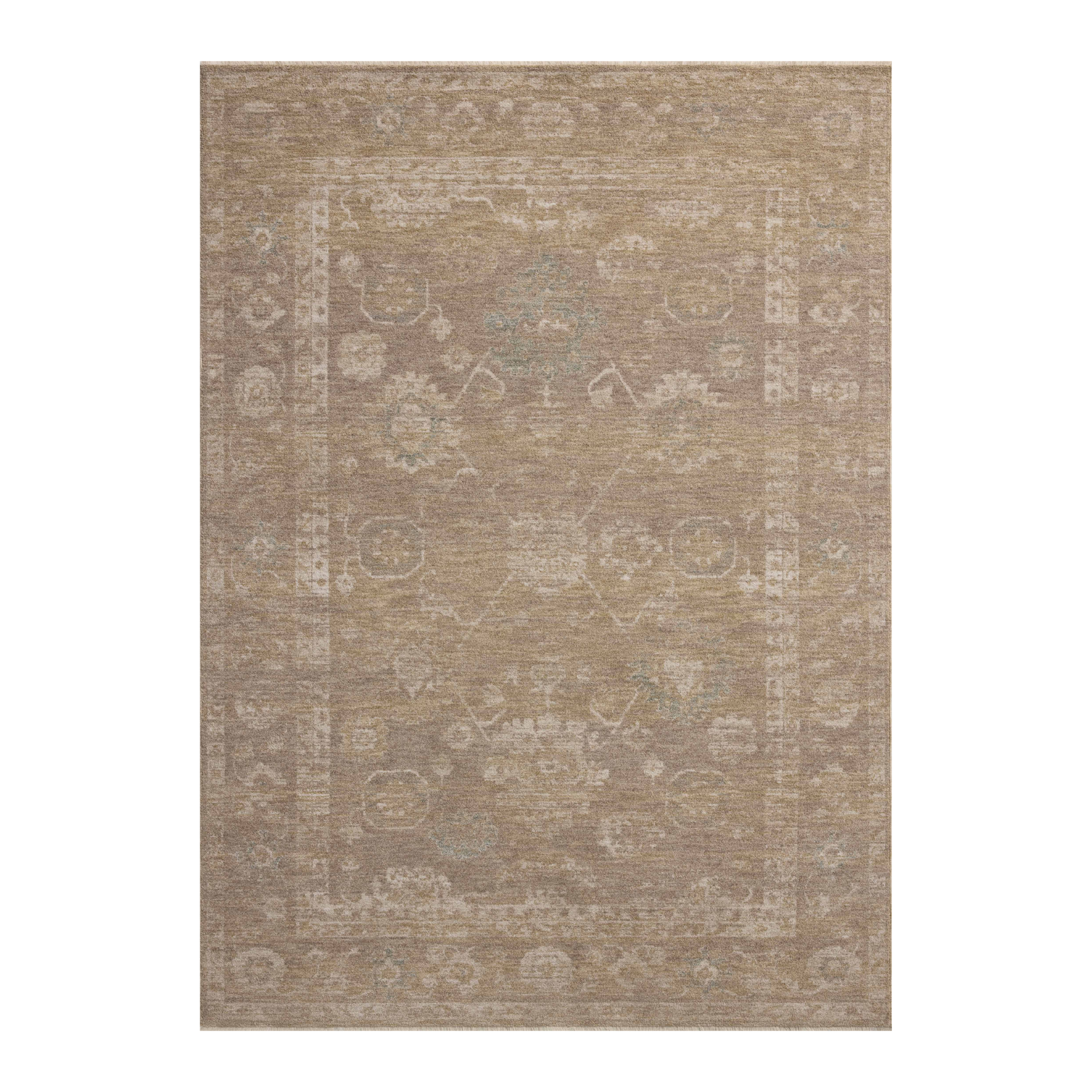 Chris Loves Julia x Loloi Louisa Taupe / Gold Rug RUGS - vintage inspired Loloi 2'7" x 8'0"