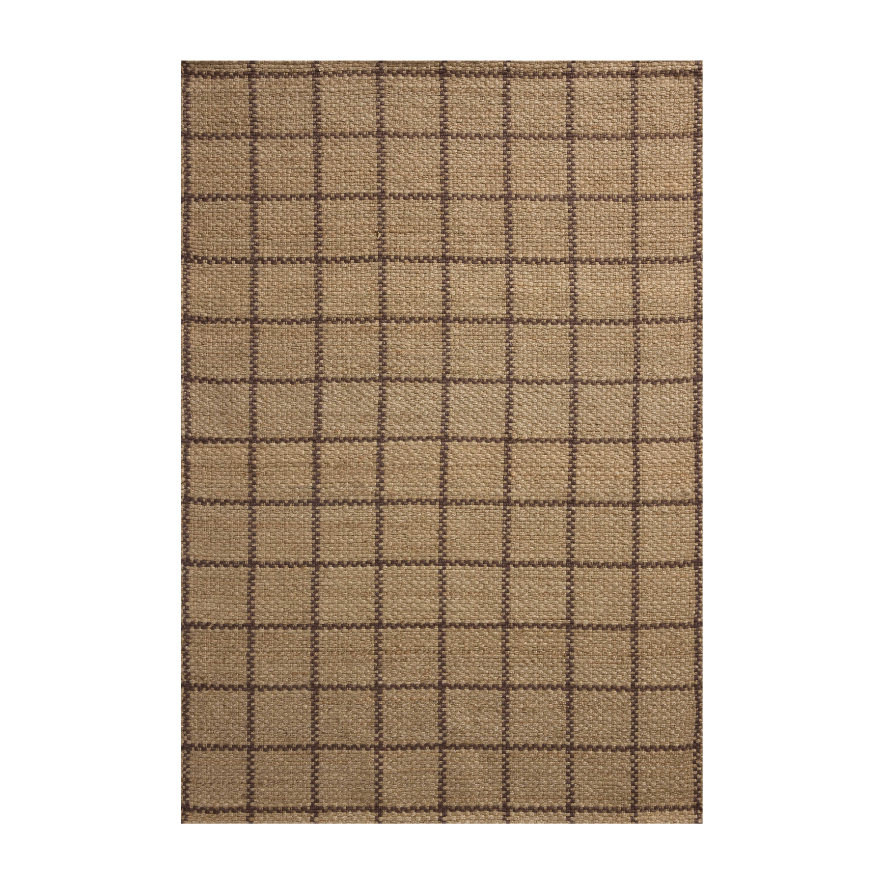 Chris Loves Julia x Loloi Fletcher Natural / Brown Rug RUGS - checkered Loloi 18" x 18" Sample