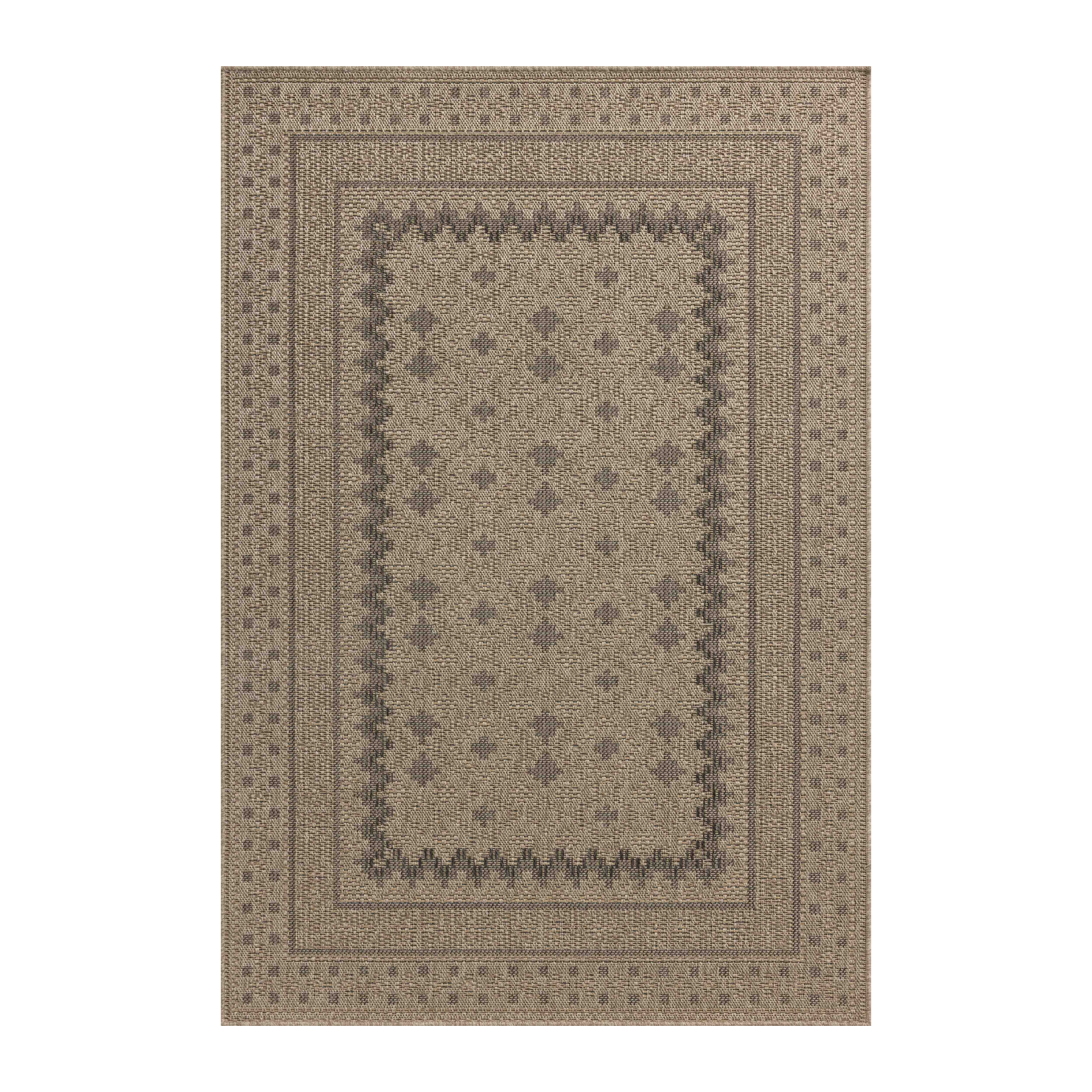 Chris Loves Julia x Loloi Providence Charcoal / Dove Rug RUGS - outdoor Loloi 18" x 18" Sample
