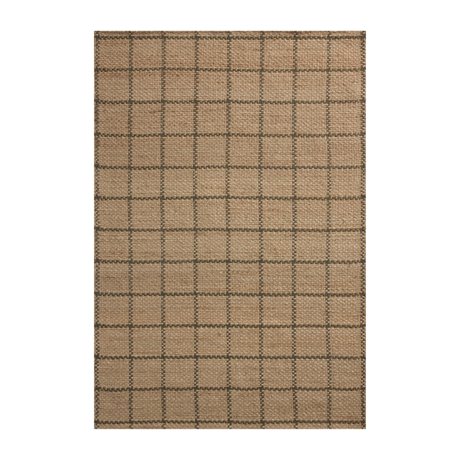 Chris Loves Julia x Loloi Fletcher Natural / Olive Rug RUGS - checkered Loloi 18" x 18" Sample