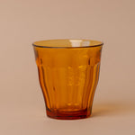 Short Amber Picardie Glass Tumbler glass tumbler Inter Continental Mercantile
