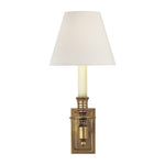 French Single Library Sconce LIGHTING - sconce Visual Comfort - Signature Hand-Rubbed Antique Brass