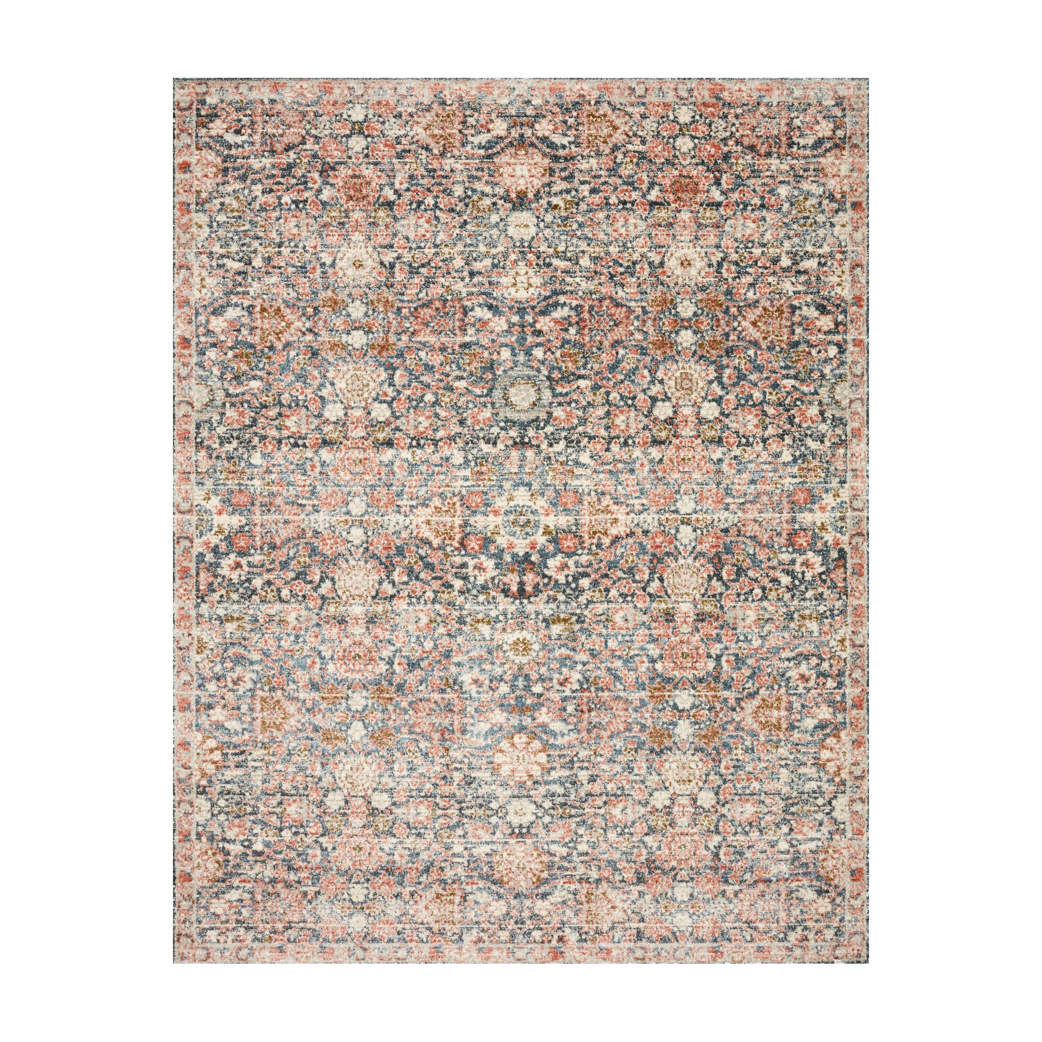 Loloi Saban Navy / Rust Rug Loloi 18" x 18"