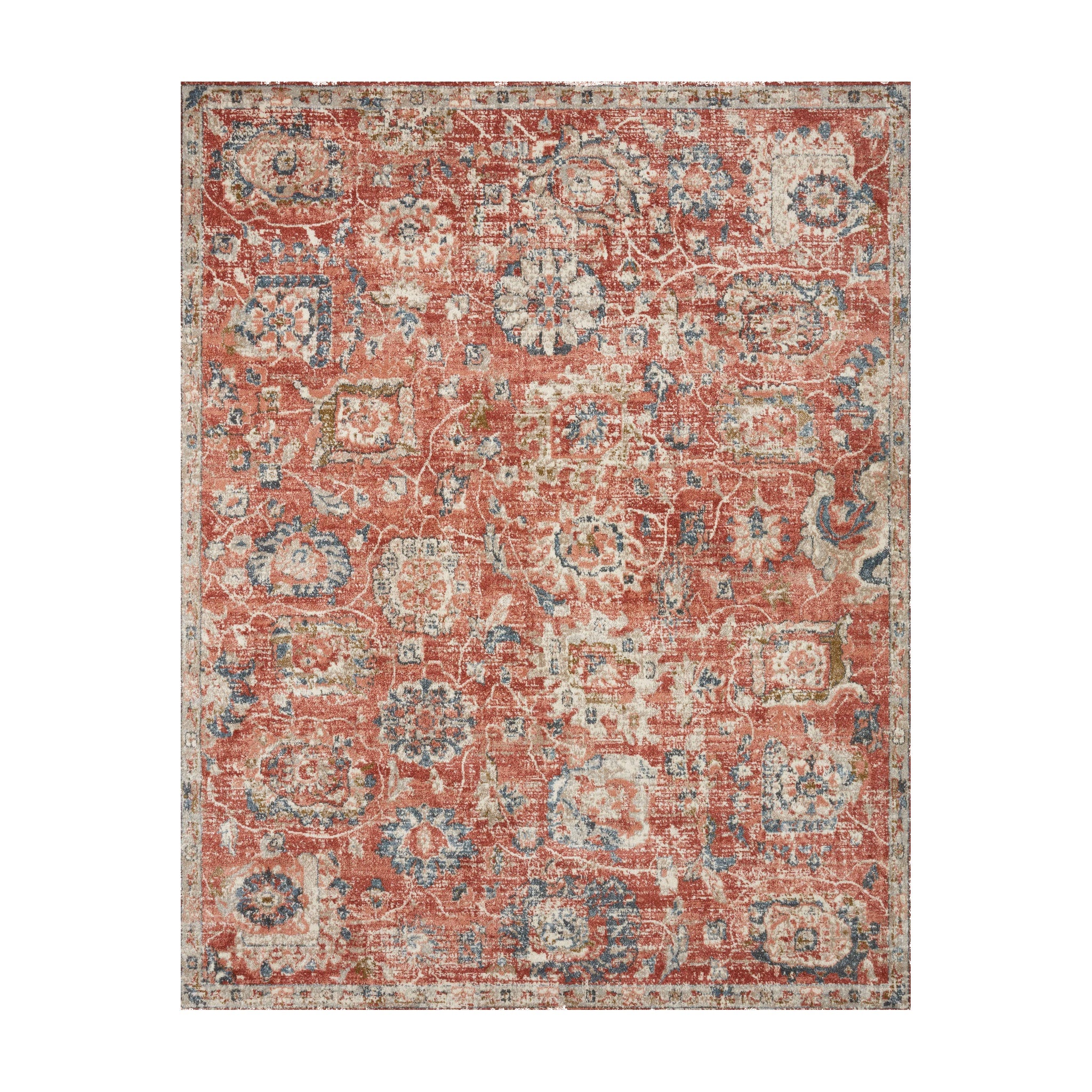 Loloi Saban Rust / Multi Rug Loloi 18" x 18"