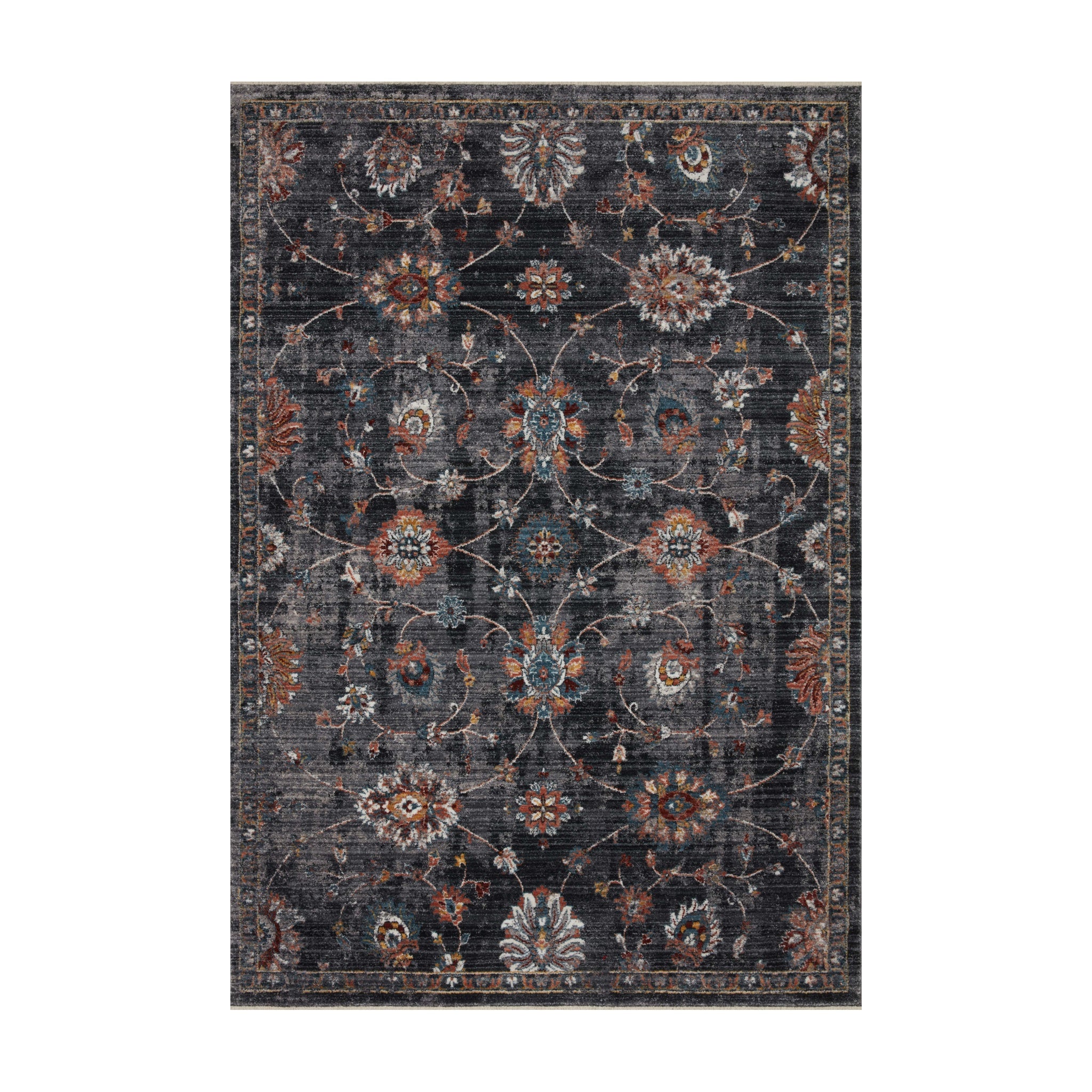 Loloi Samra Charcoal / Multi Rug Loloi 18" x 18"
