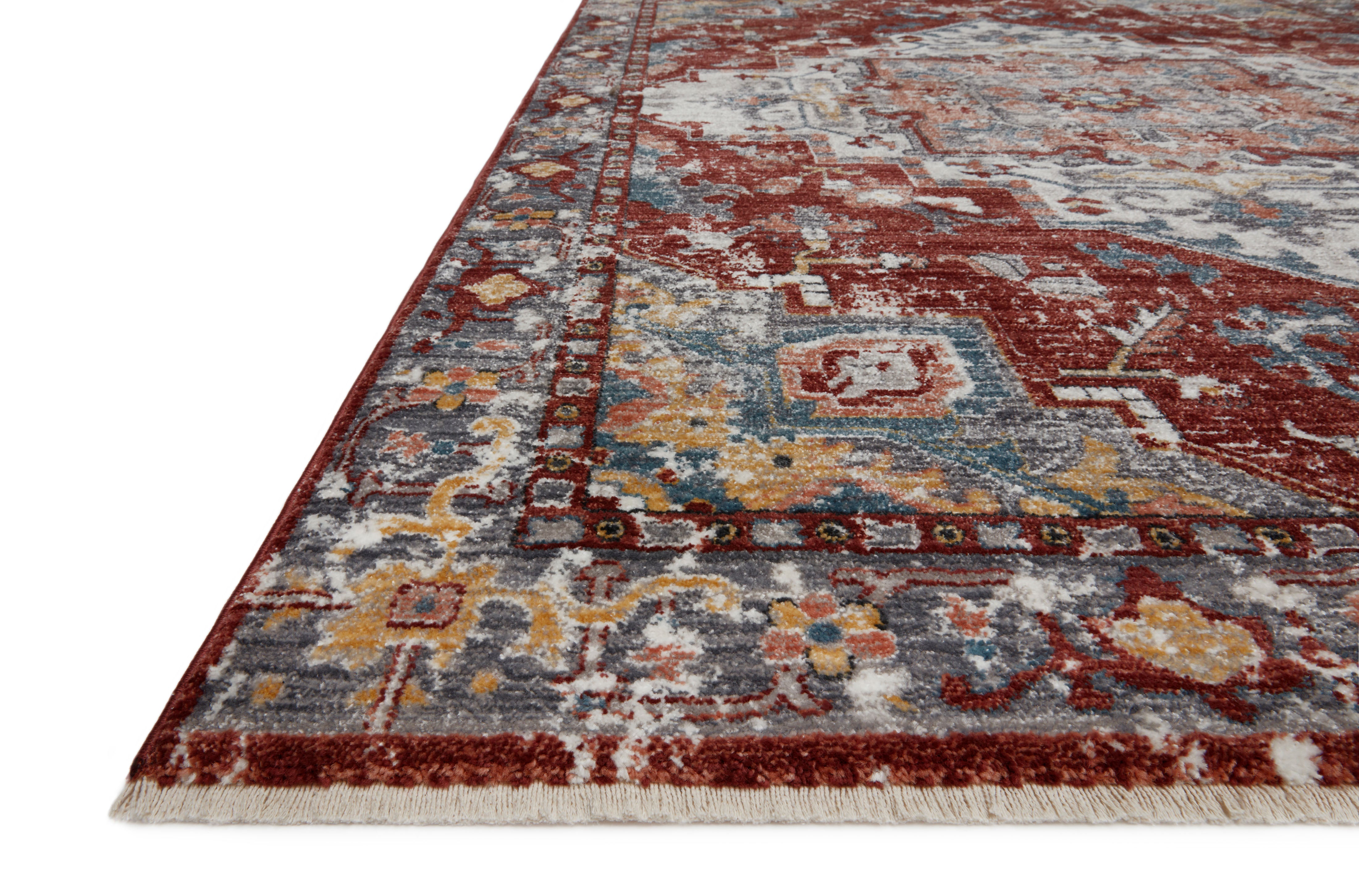 Loloi Samra Brick / Grey Rug Loloi