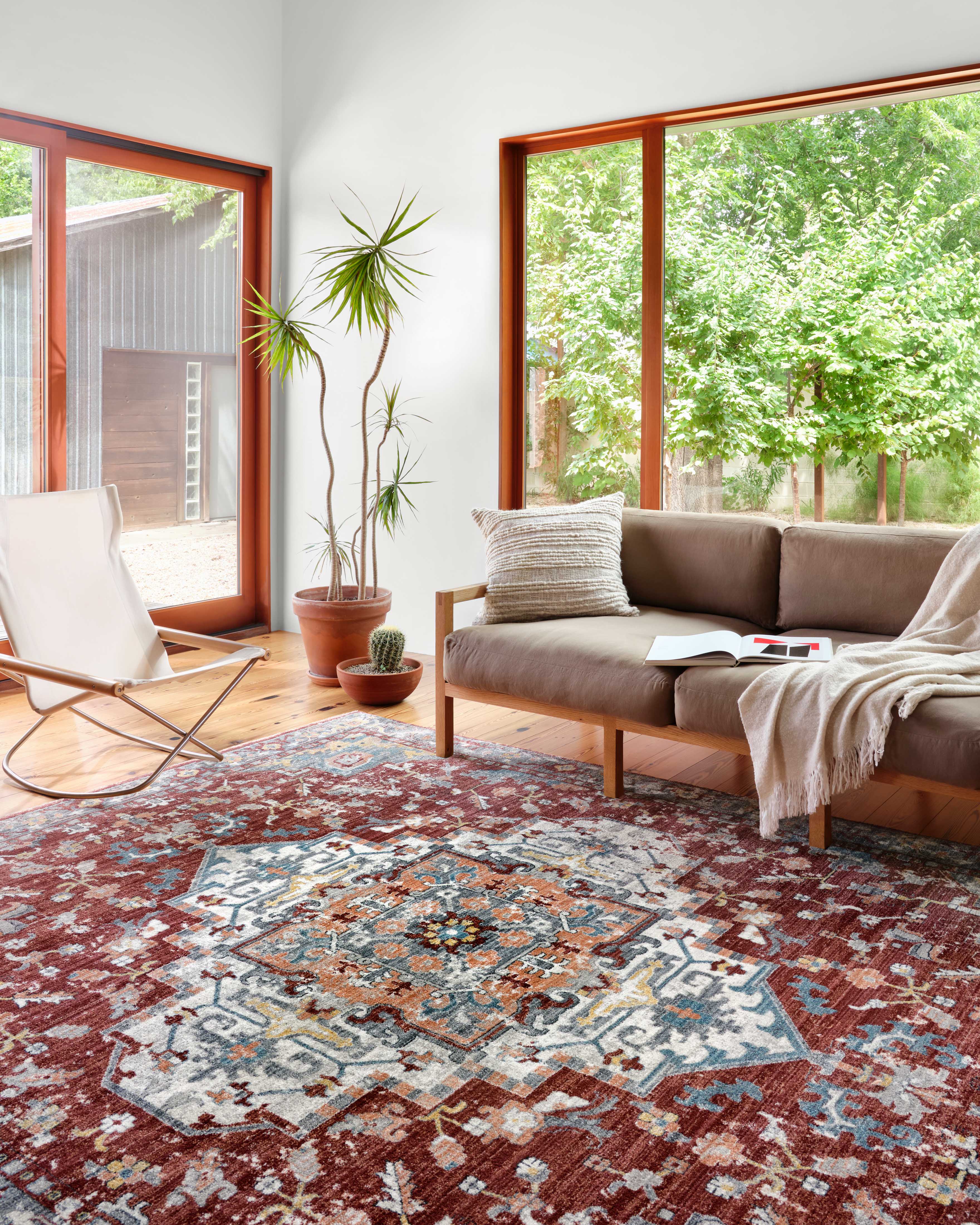 Loloi Samra Brick / Grey Rug Loloi