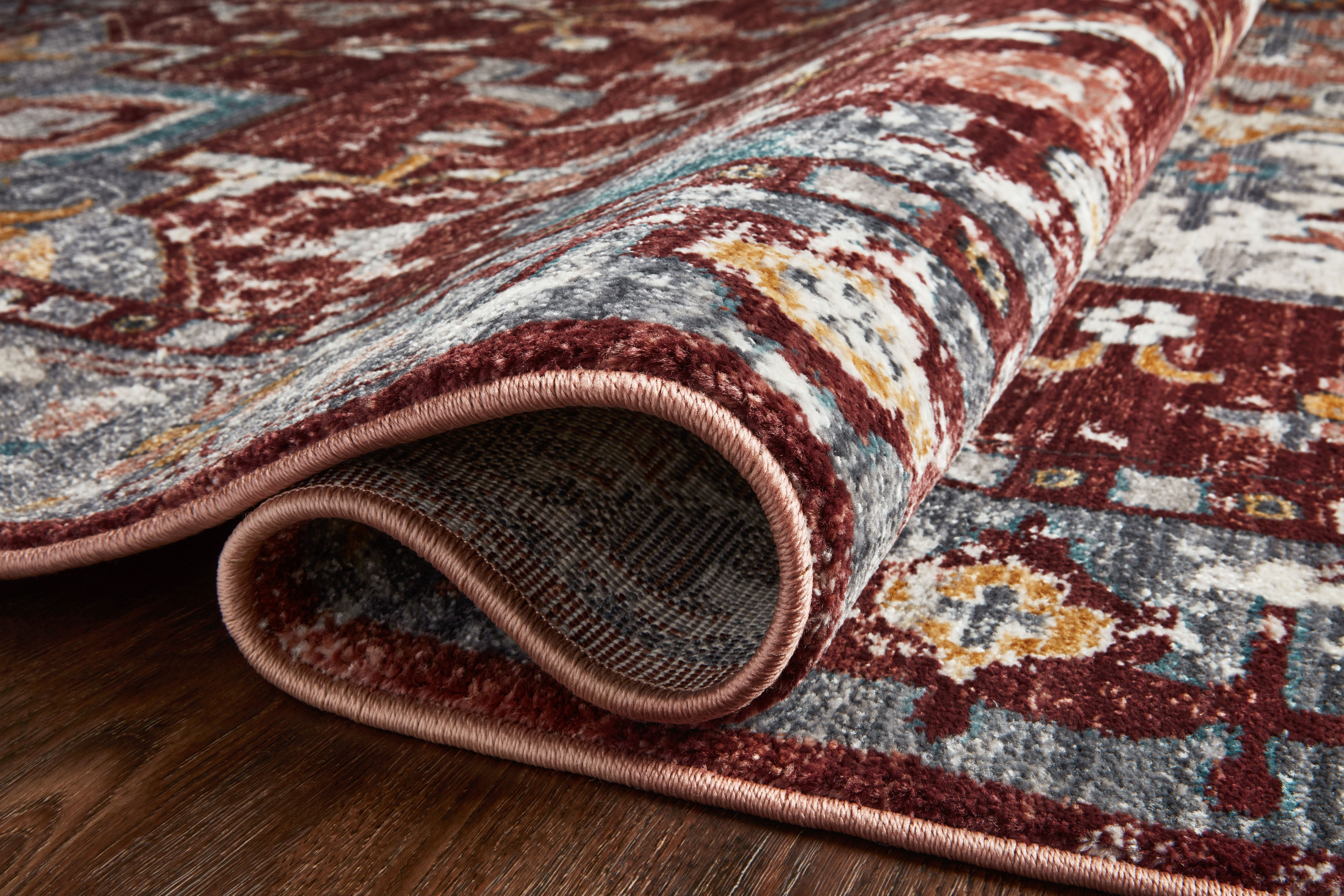 Loloi Samra Brick / Grey Rug Loloi