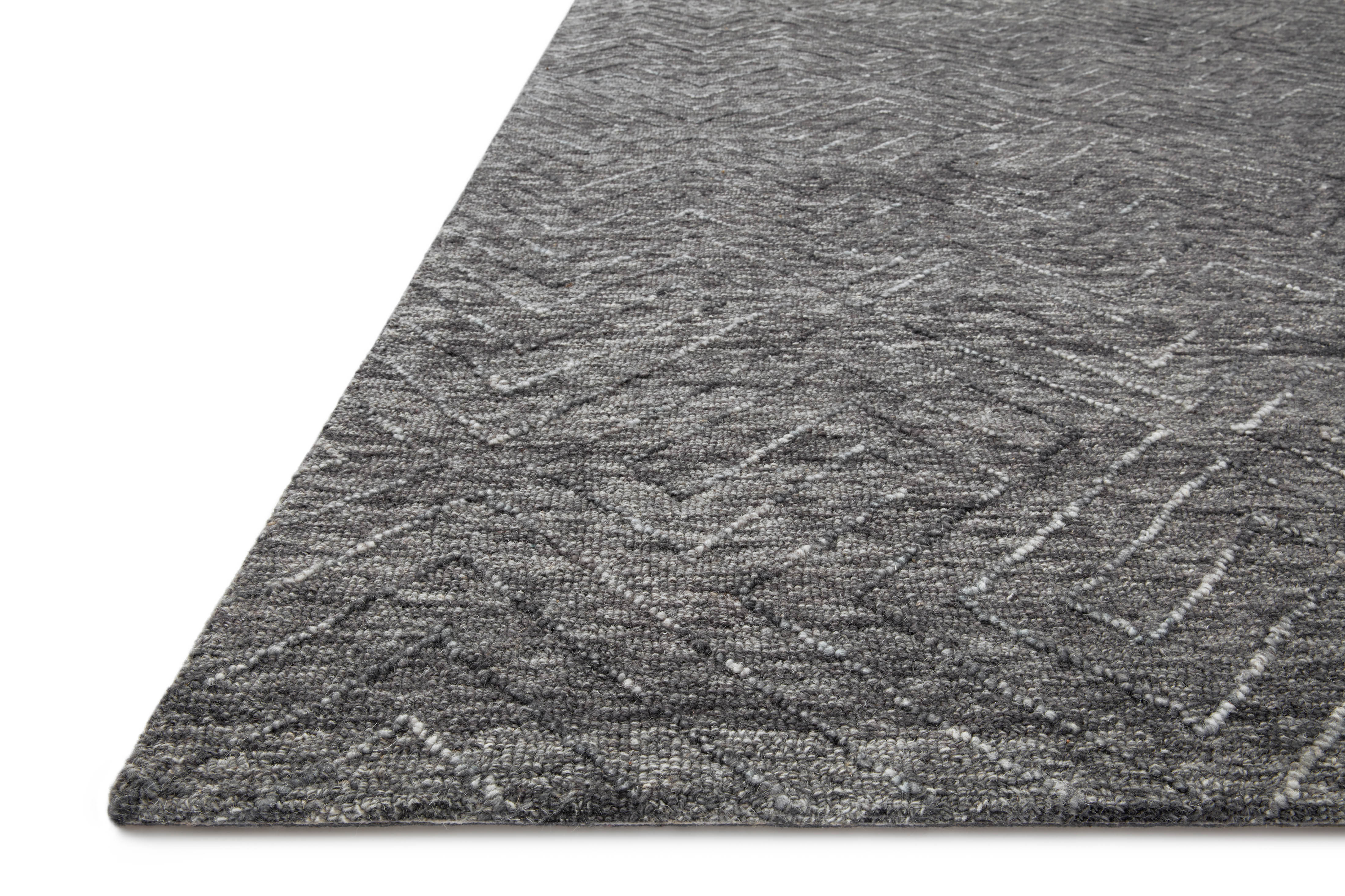 Loloi Sarah Charcoal Rug 0-RUGS - wool Loloi