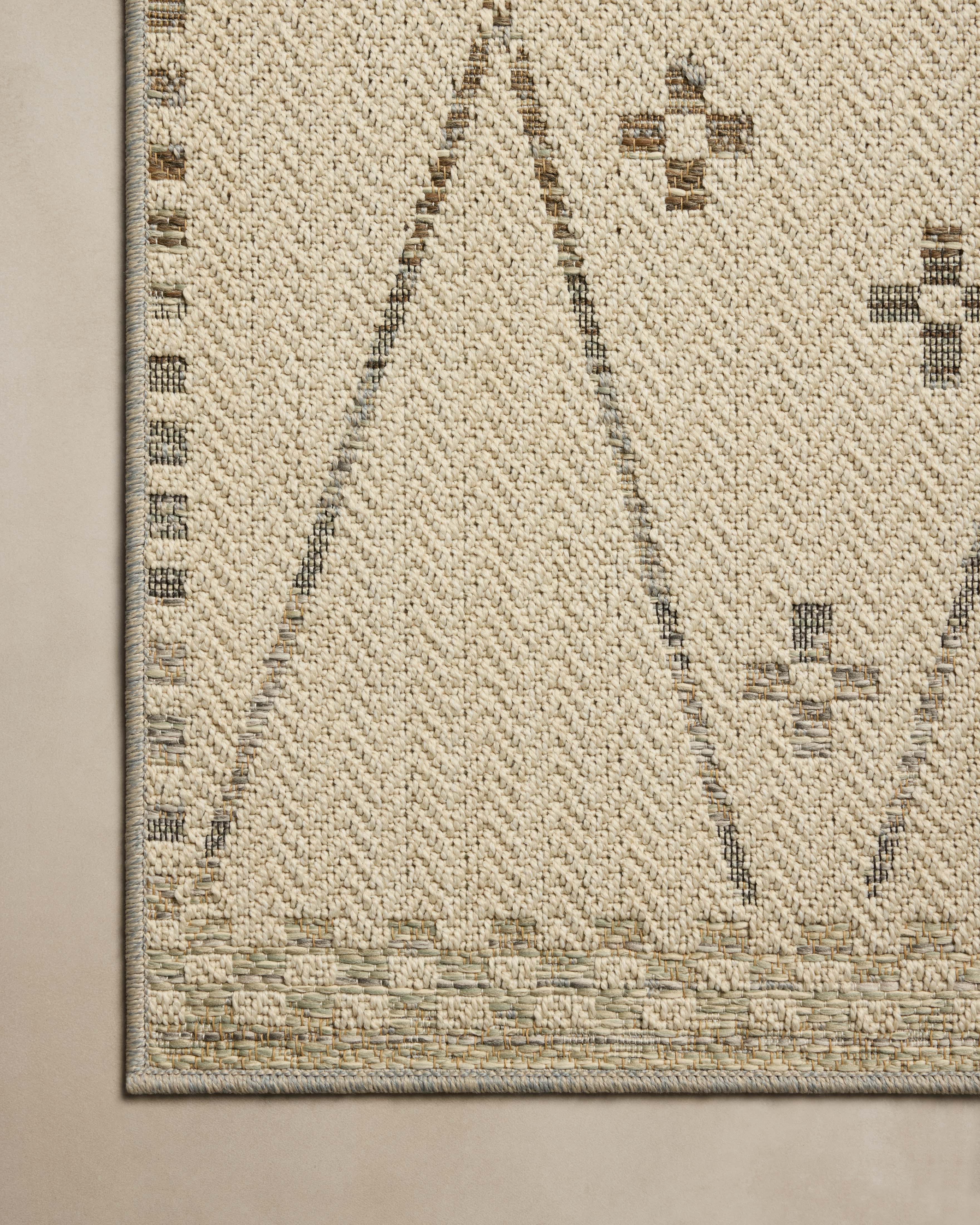 Loloi Saylor Ivory / Pebble Sample Indoor/Outdoor Rug RUGS - synthetic Loloi
