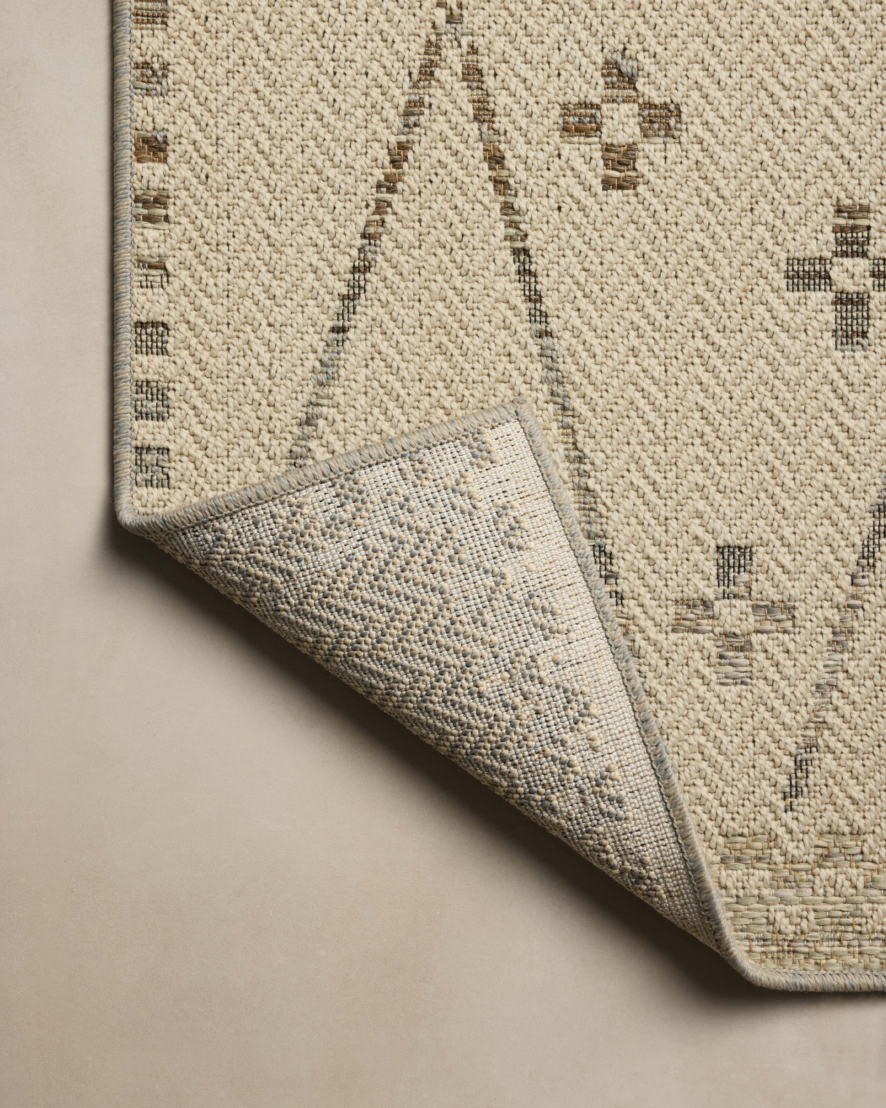 Loloi Saylor Ivory / Pebble Sample Indoor/Outdoor Rug RUGS - synthetic Loloi