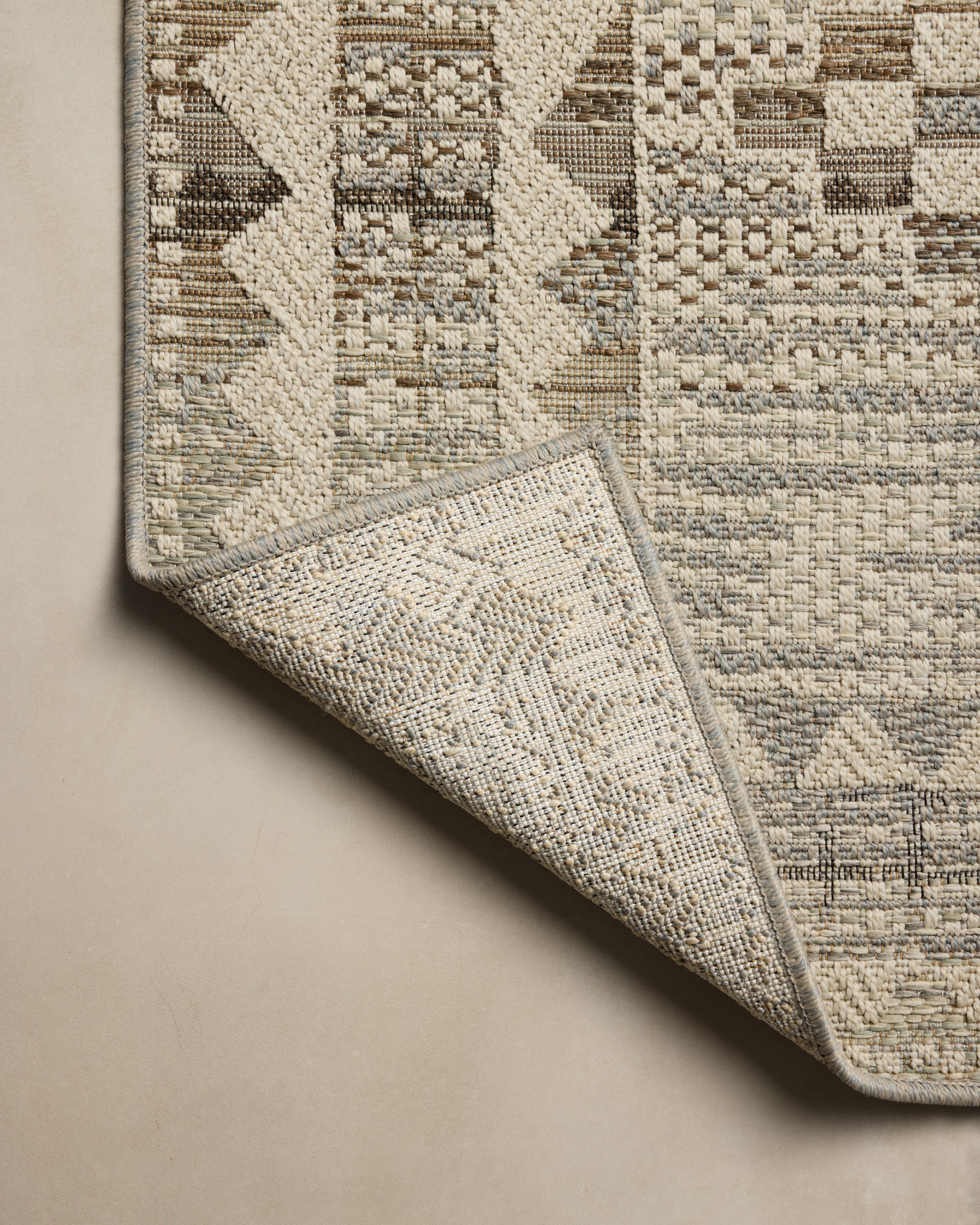 Loloi Saylor Ivory / Granite Sample Indoor/Outdoor Rug RUGS - synthetic Loloi