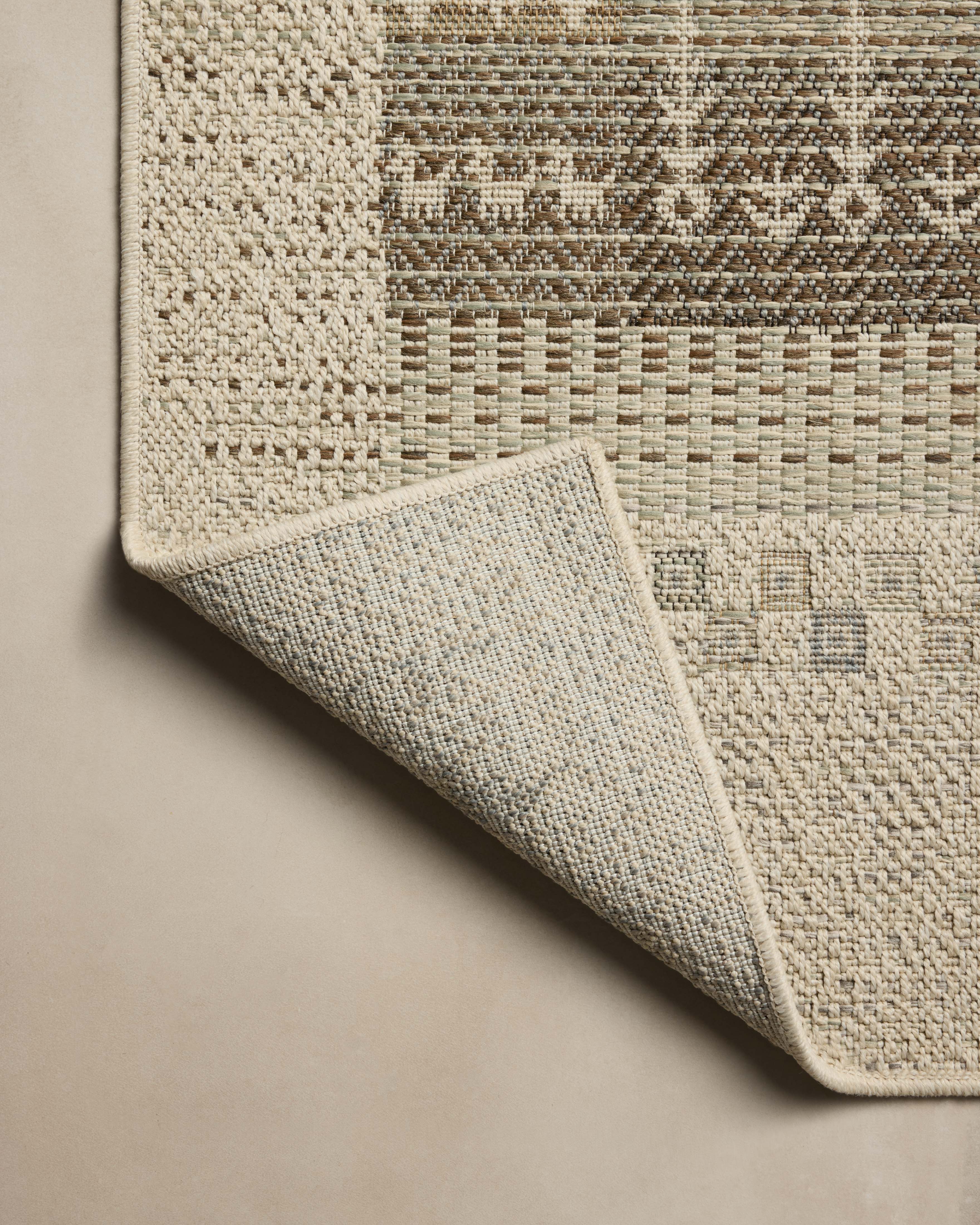 Loloi Saylor Ivory / Earth Sample Indoor/Outdoor Rug RUGS - synthetic Loloi