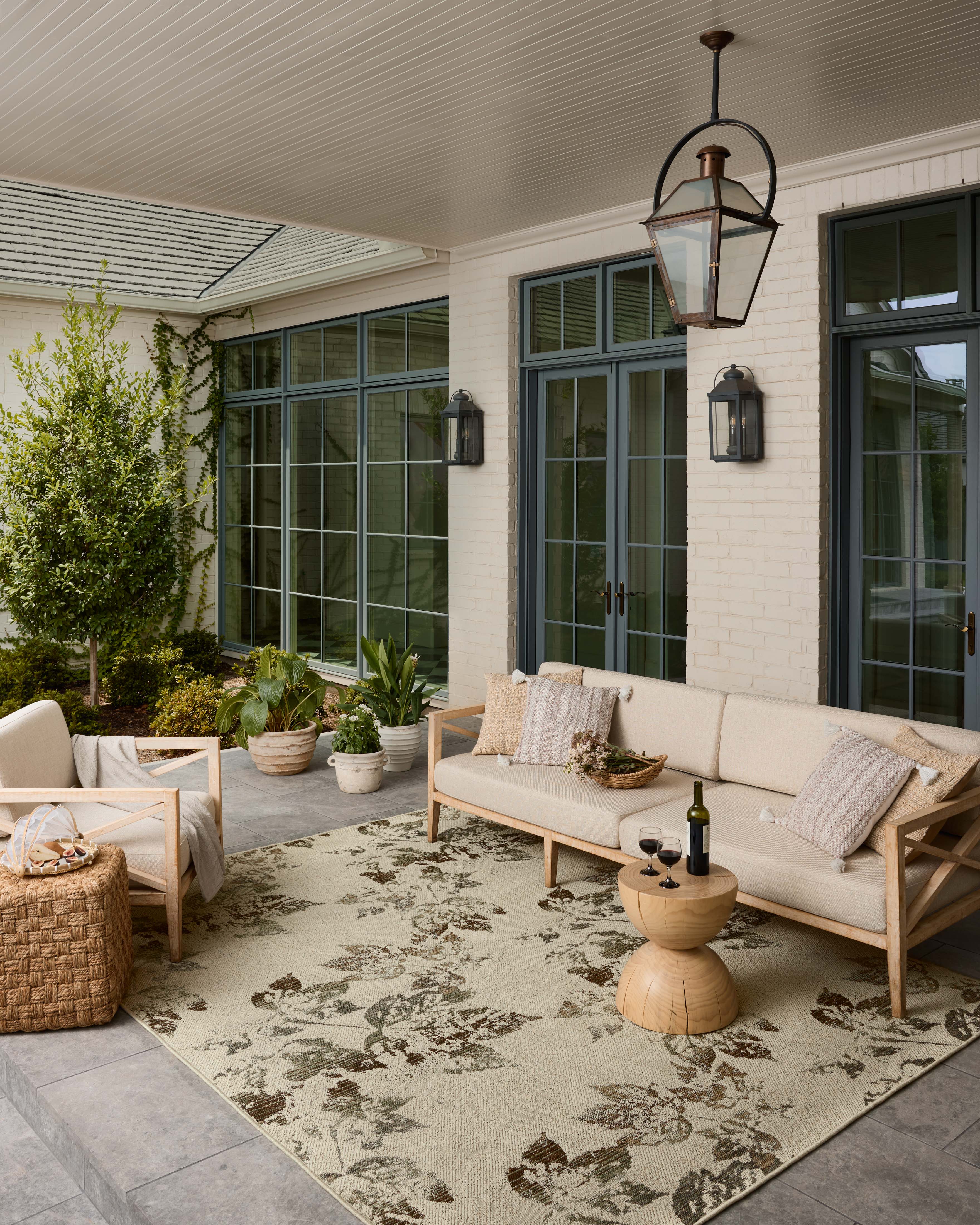 Loloi Saylor Ivory / Bark Sample Indoor/Outdoor Rug RUGS - synthetic Loloi