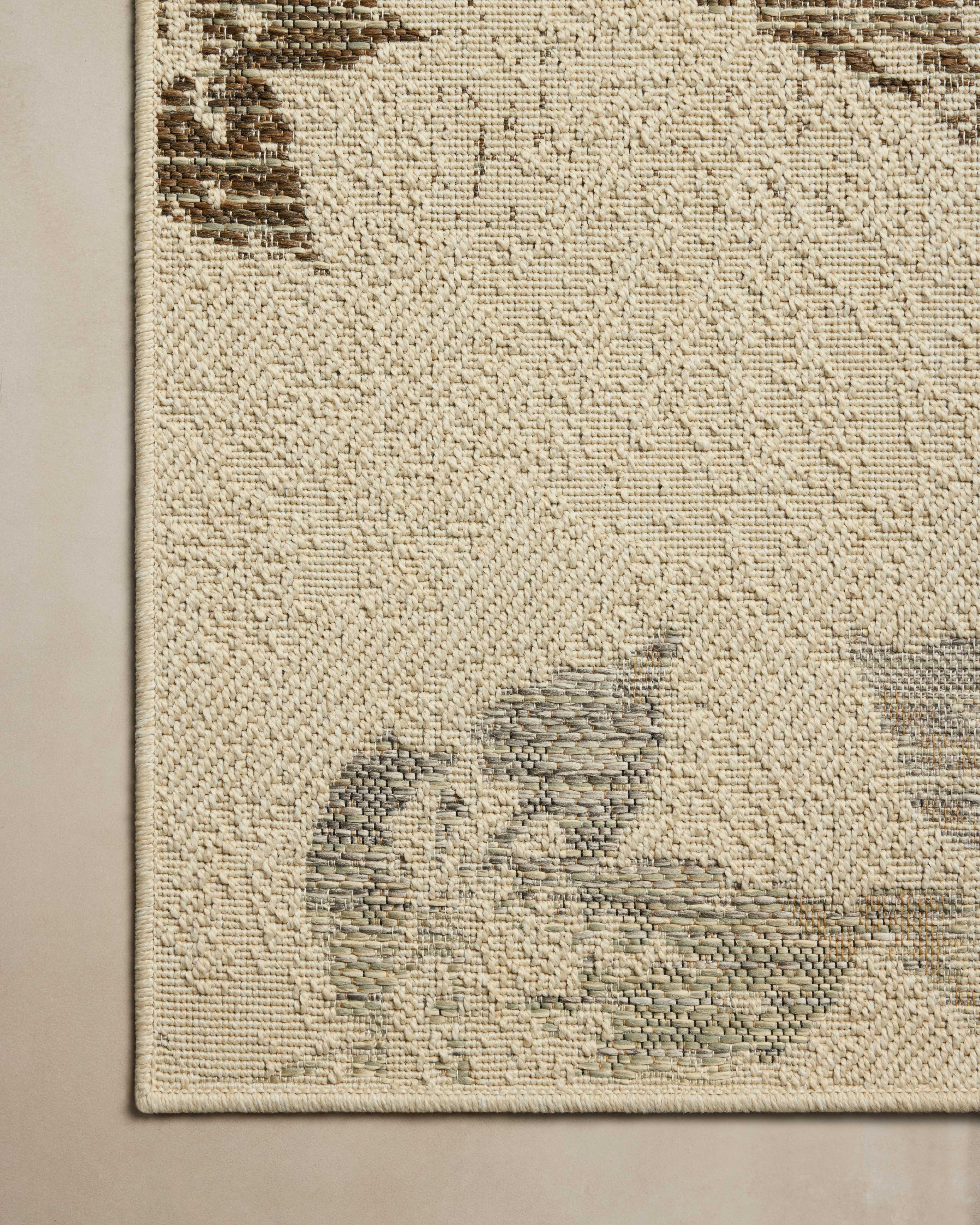 Loloi Saylor Ivory / Bark Sample Indoor/Outdoor Rug RUGS - synthetic Loloi