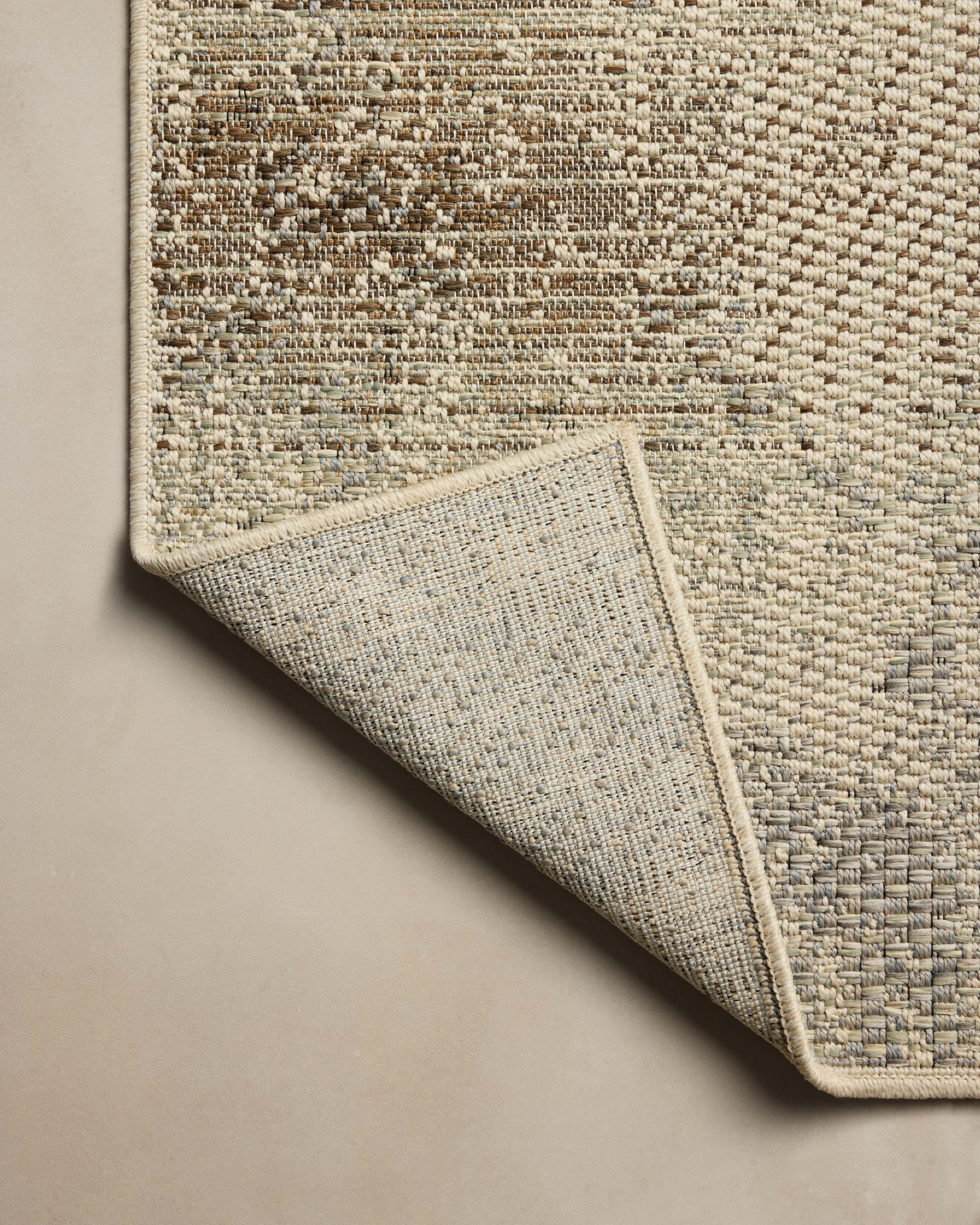 Loloi Saylor Smoke / Ivory Sample Indoor/Outdoor Rug RUGS - synthetic Loloi