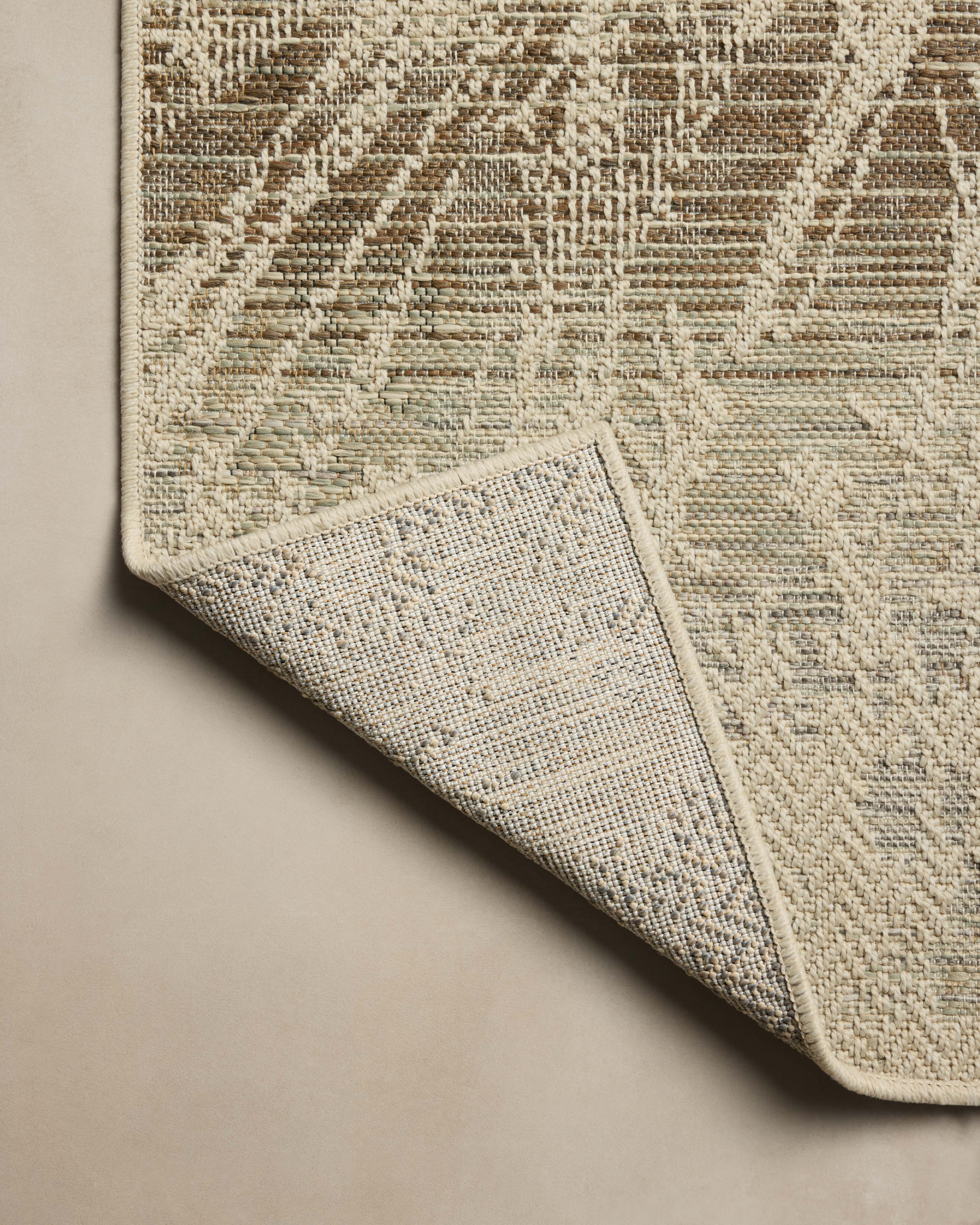 Loloi Saylor Ivory / Stone Sample Indoor/Outdoor Rug RUGS - synthetic Loloi
