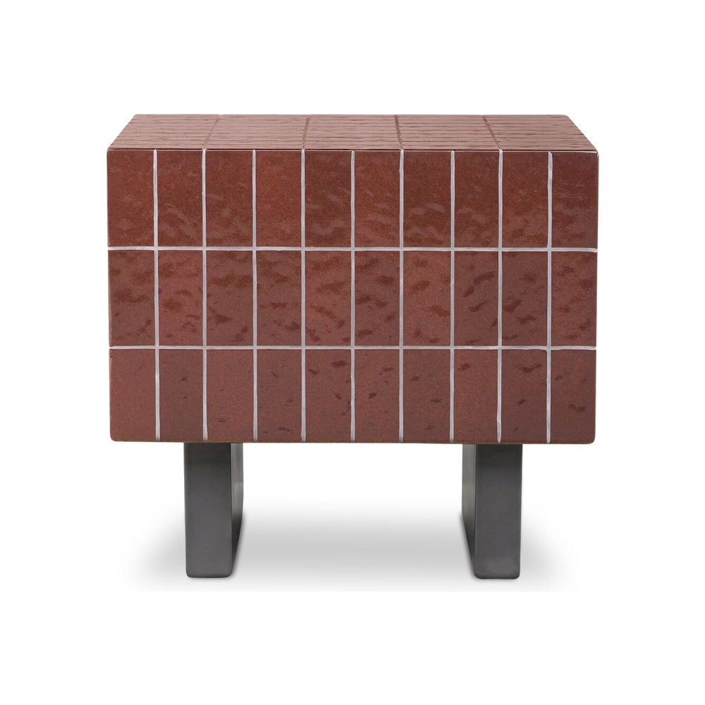 Farrin Outdoor Side Table FURNITURE - outdoor tables Moe's Furniture Brown