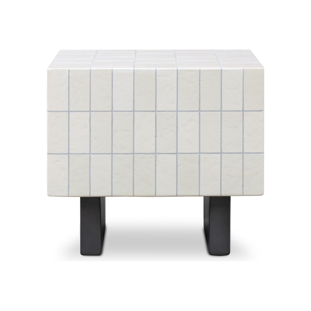 Farrin Outdoor Side Table FURNITURE - outdoor tables Moe's Furniture Cream