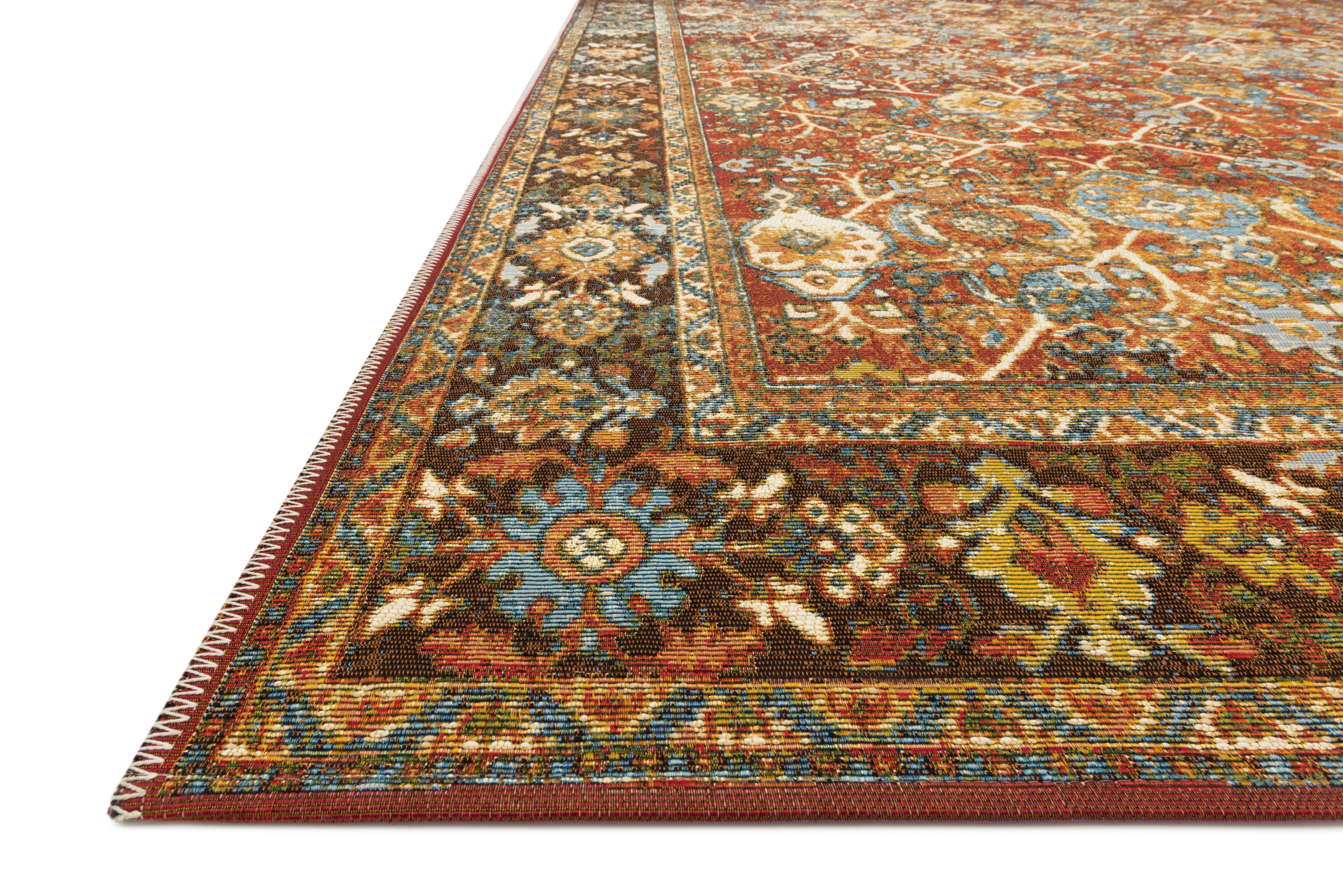 Loloi Sebastian Red / Multi Rug RUGS - synthetic Loloi