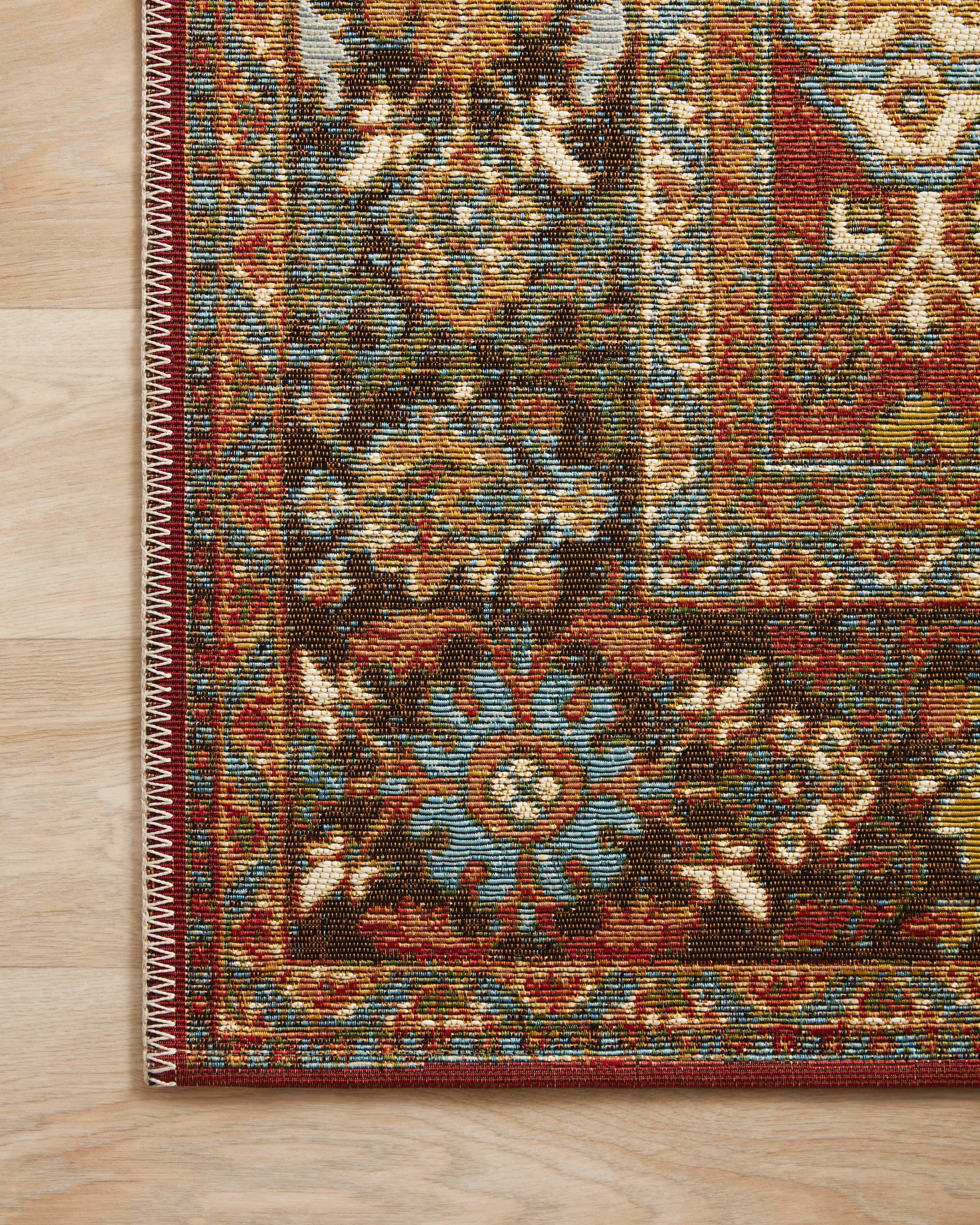Loloi Sebastian Red / Multi Rug RUGS - synthetic Loloi