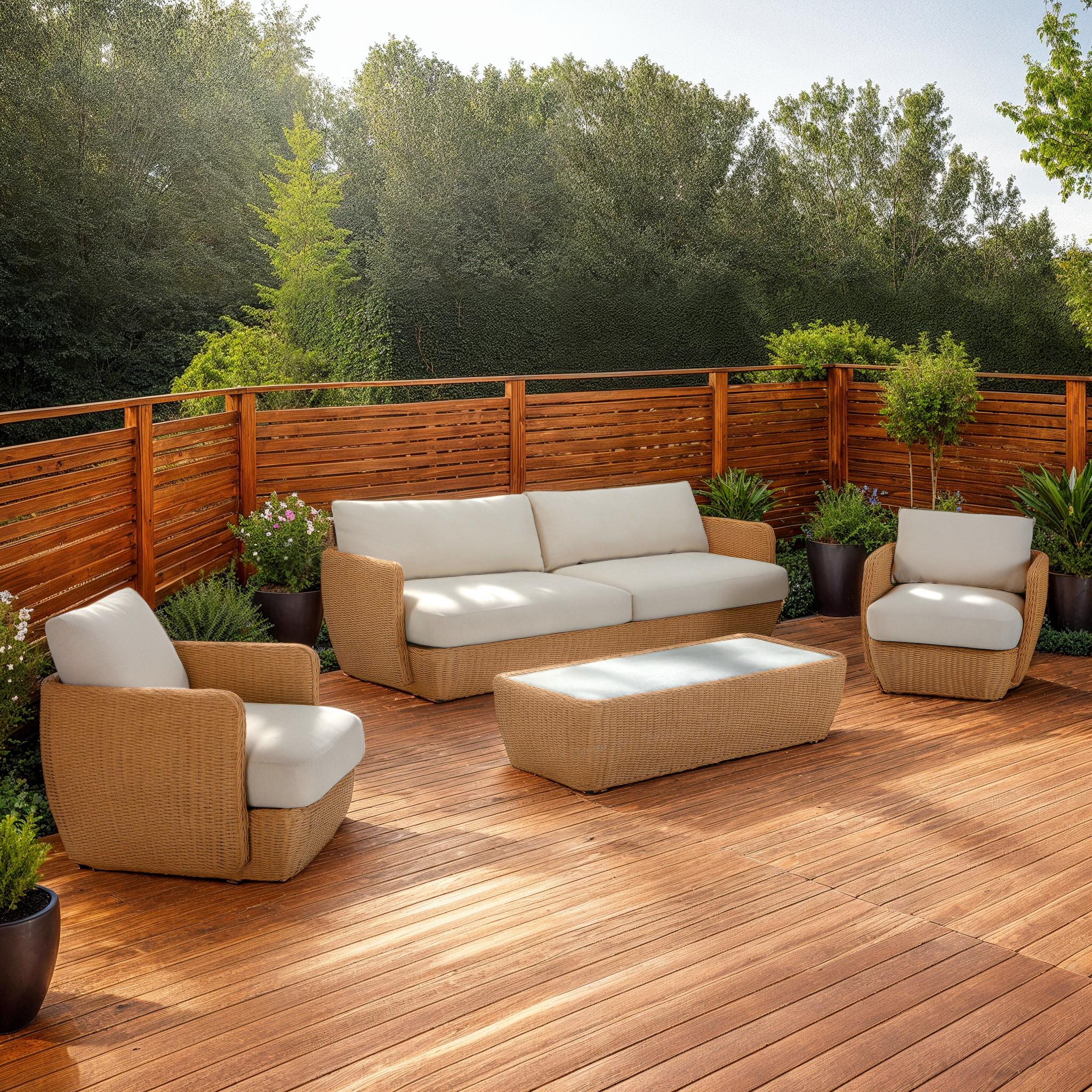 Serene Outdoor Coffee Table FURNITURE - coffee table LH IMPORTS