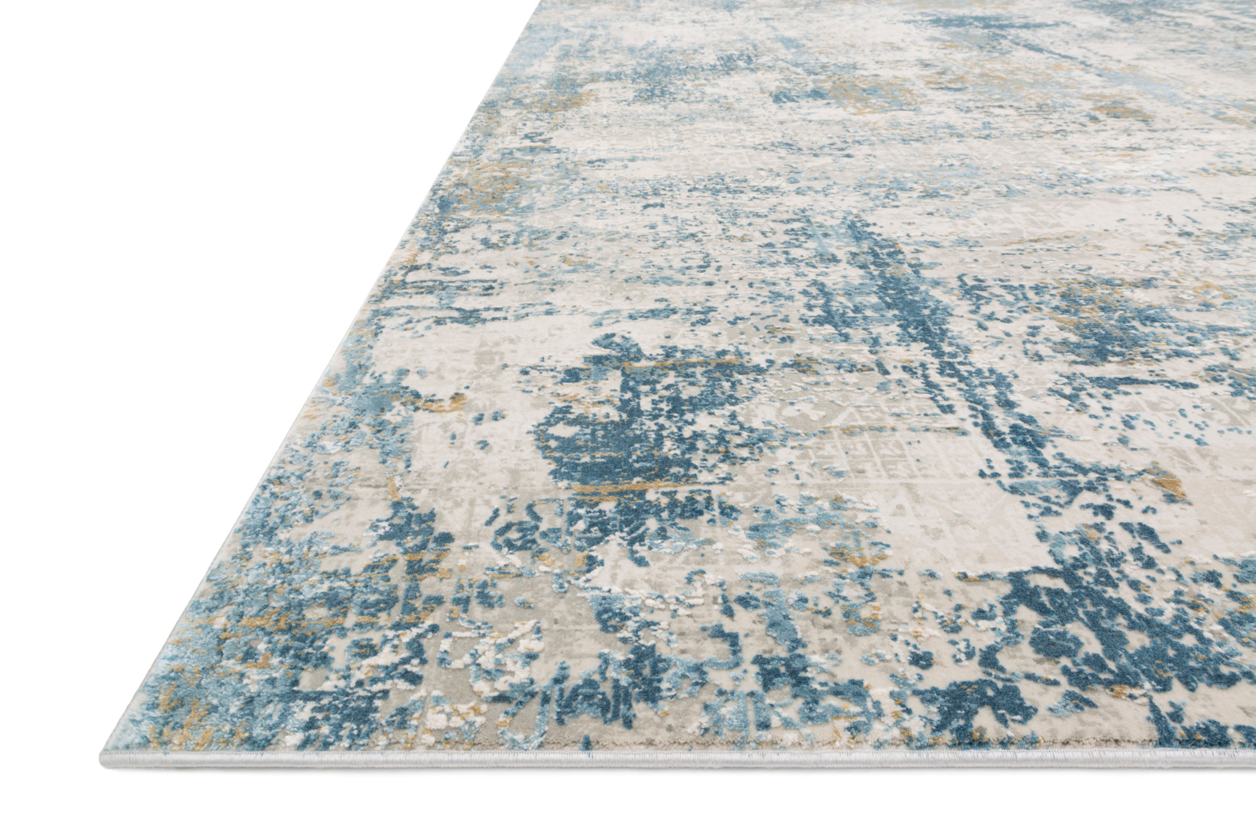 Loloi Sienne Grey / Blue Rug RUGS - synthetic Loloi