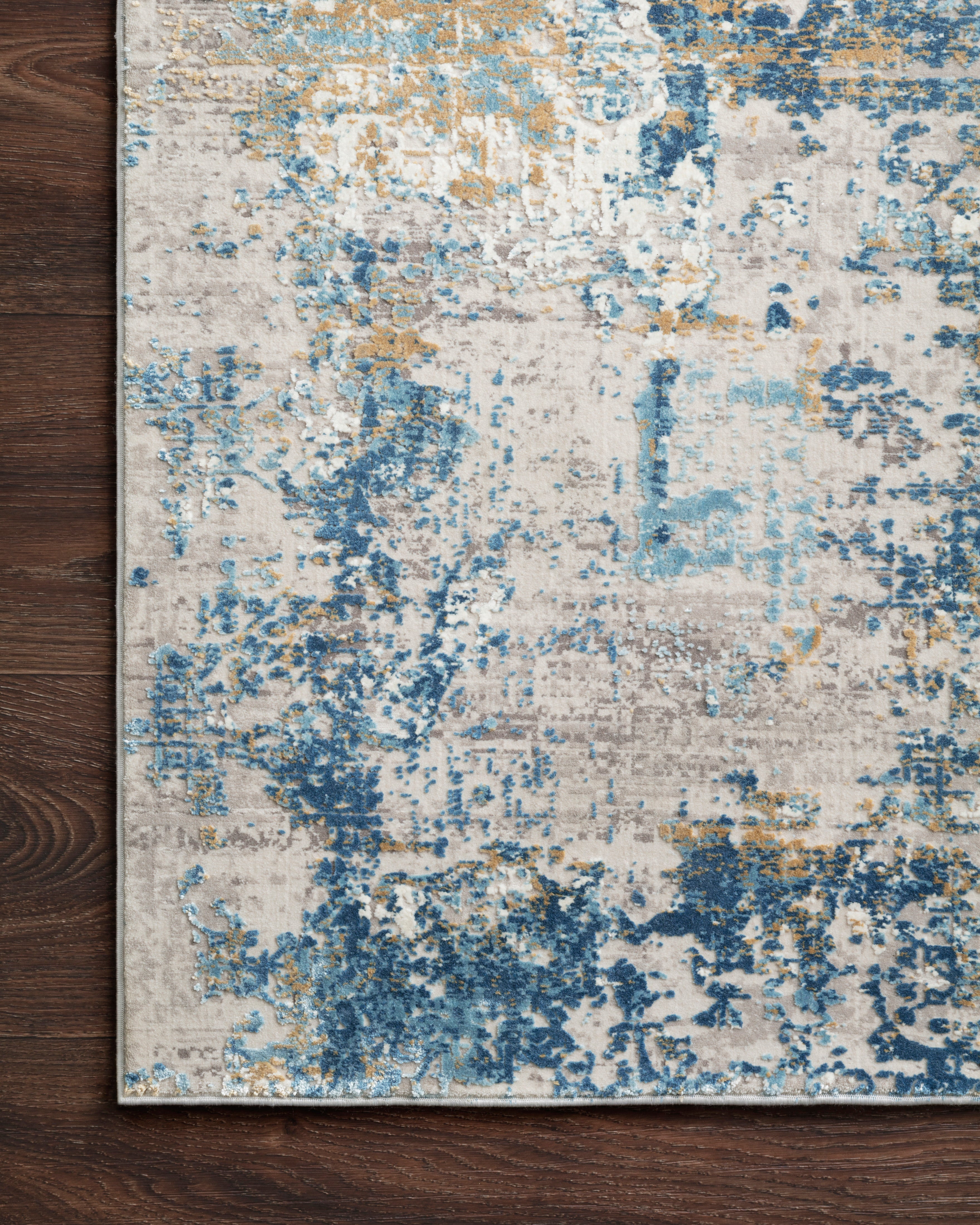 Loloi Sienne Grey / Blue Rug RUGS - synthetic Loloi