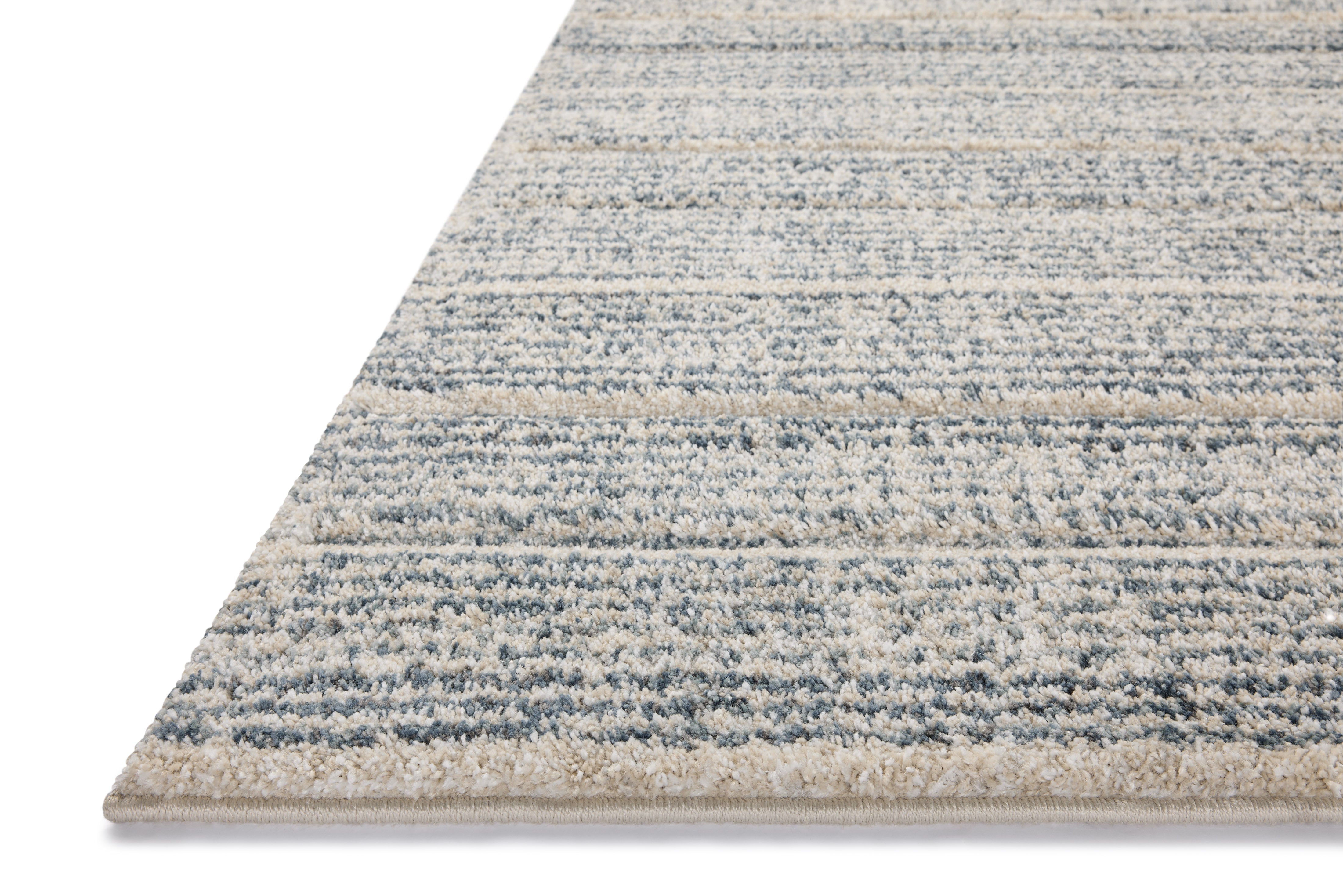 Loloi Silas Oatmeal / Blue Rug 0-RUGS-patterned Loloi