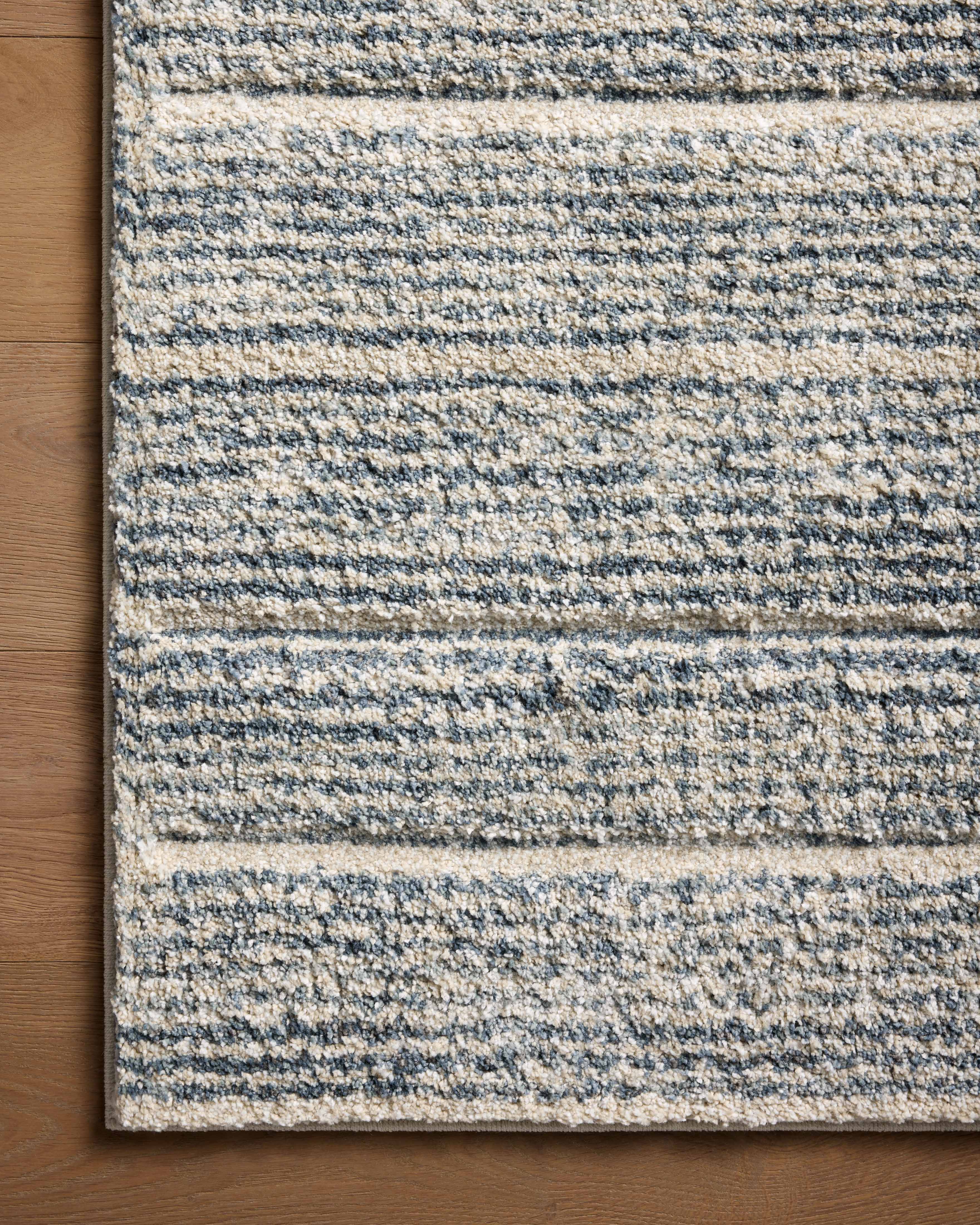 Loloi Silas Oatmeal / Blue Rug 0-RUGS-patterned Loloi