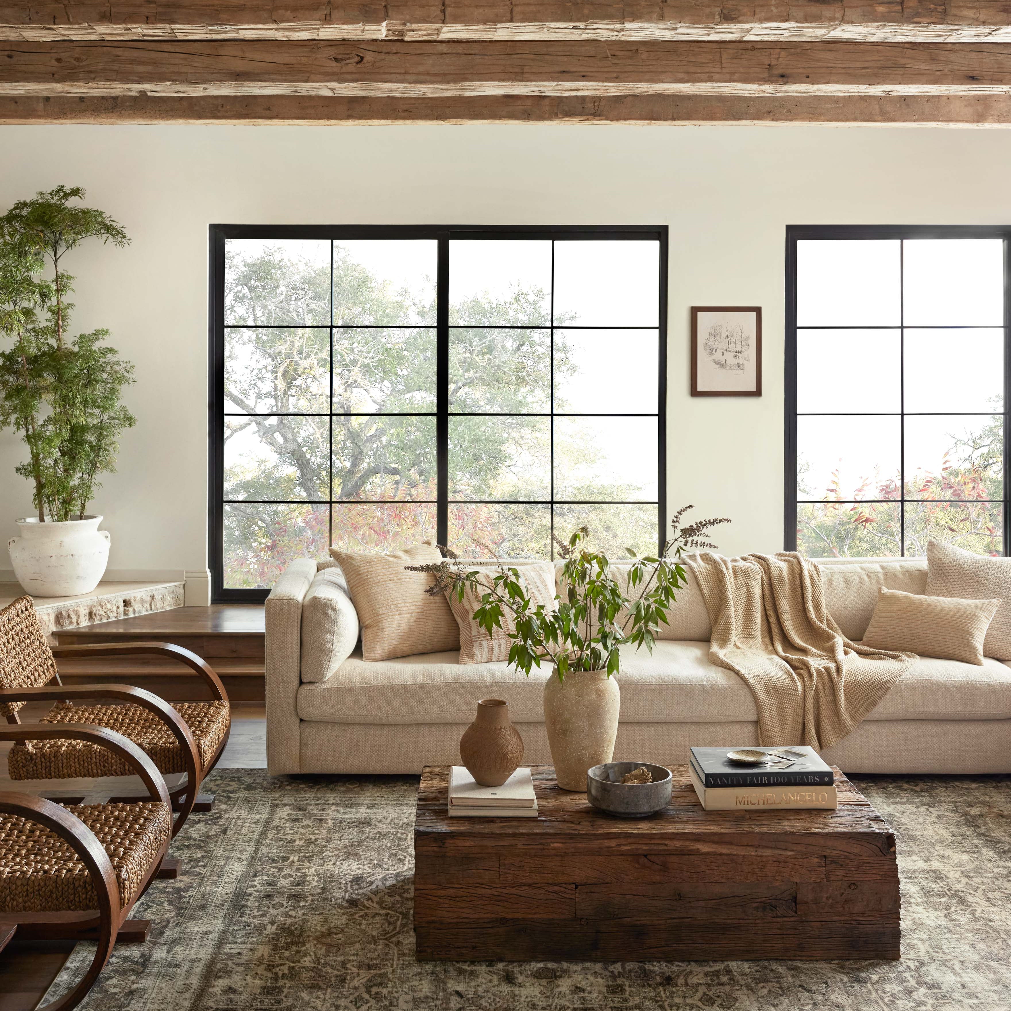 Joanna Gaines x Loloi Sinclair Pebble / Taupe Rug RUGS - synthetic Loloi