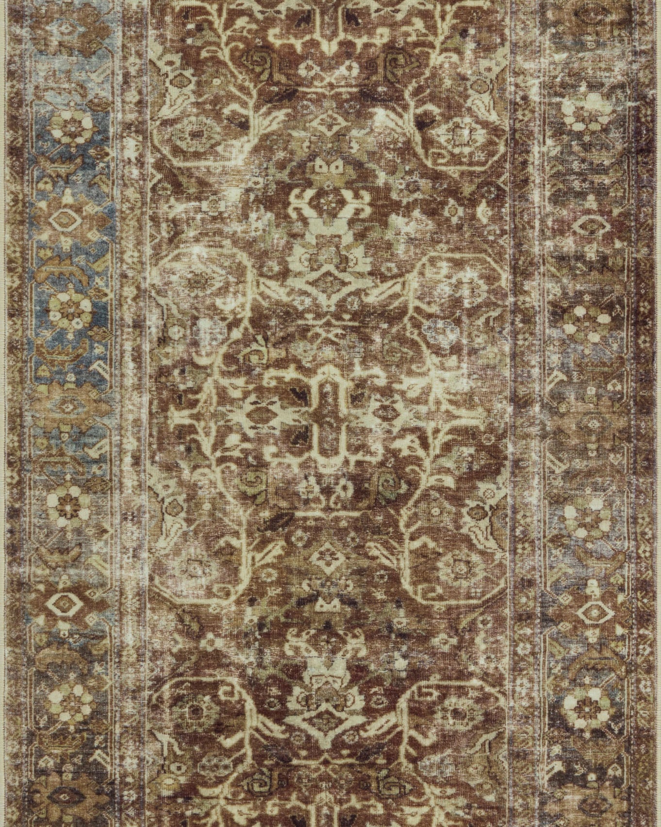 Magnolia Home by Joanna Gaines x Loloi Sinclair Rust / Lagoon Rug 0-RUGS-patterned Loloi