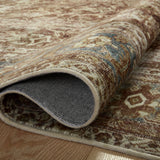 Magnolia Home by Joanna Gaines x Loloi Sinclair Rust / Lagoon Rug 0-RUGS-patterned Loloi