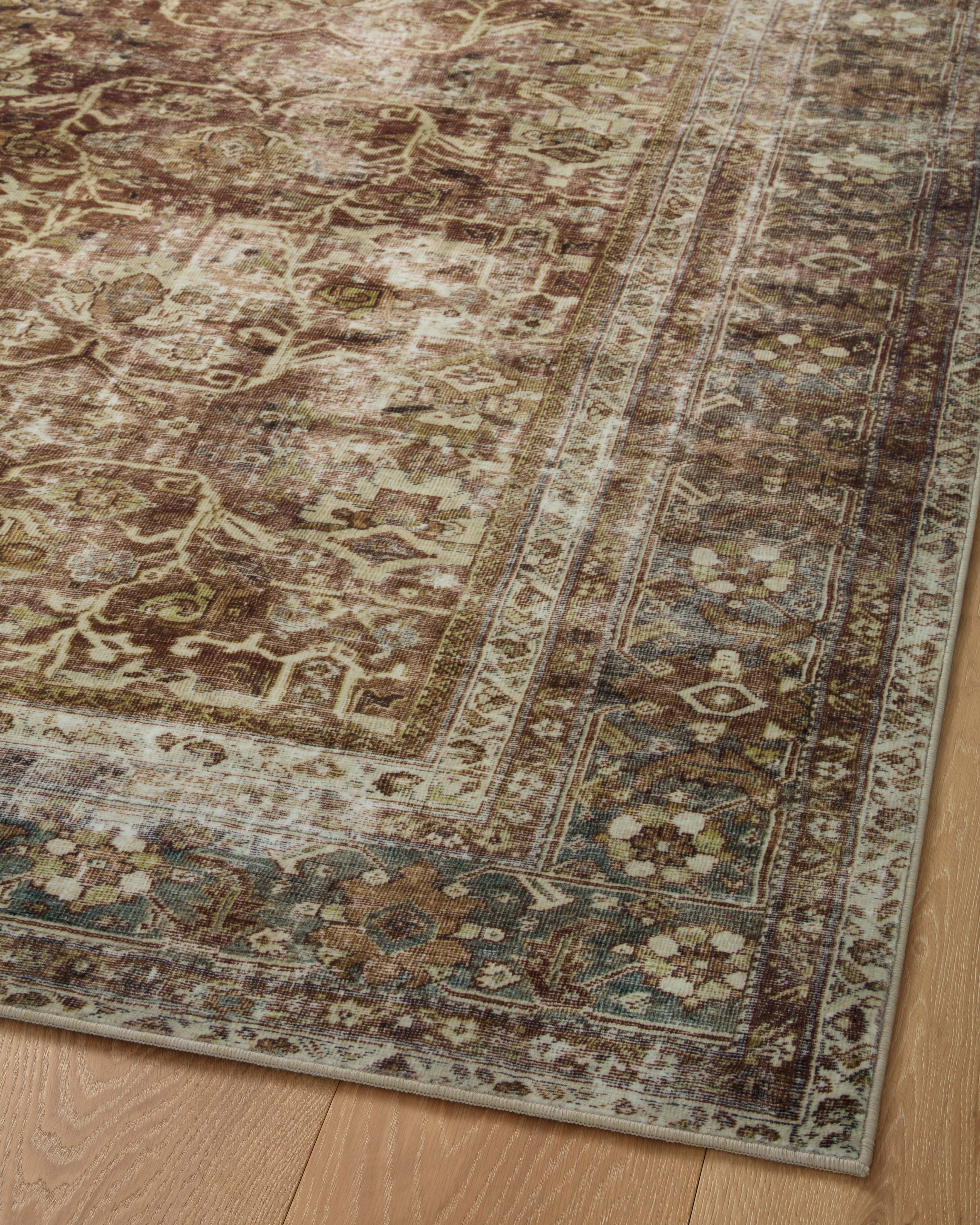 Joanna Gaines x Loloi Sinclair Rust / Lagoon Rug RUGS - synthetic Loloi