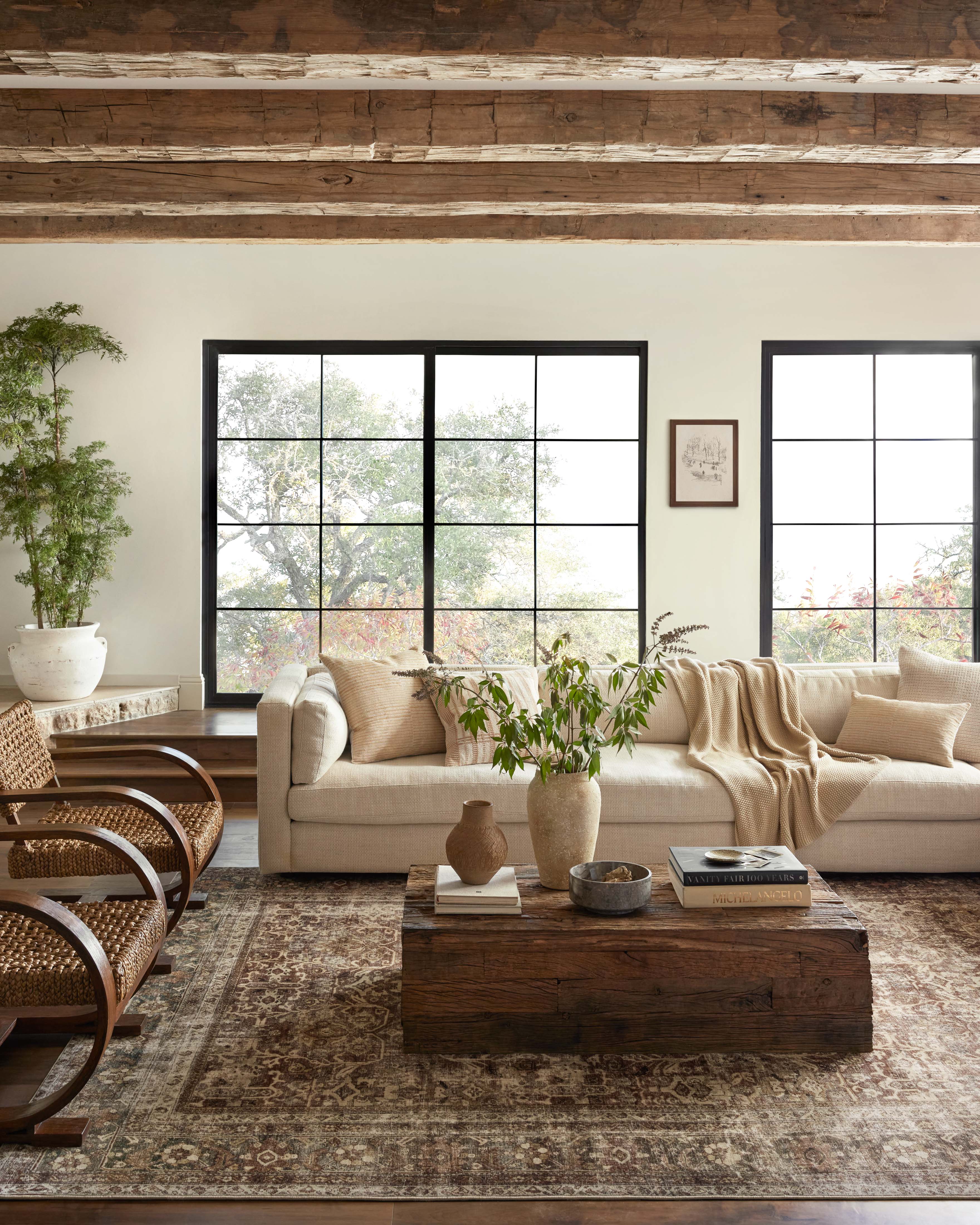 Magnolia Home by Joanna Gaines x Loloi Sinclair Rust / Lagoon Rug 0-RUGS-patterned Loloi