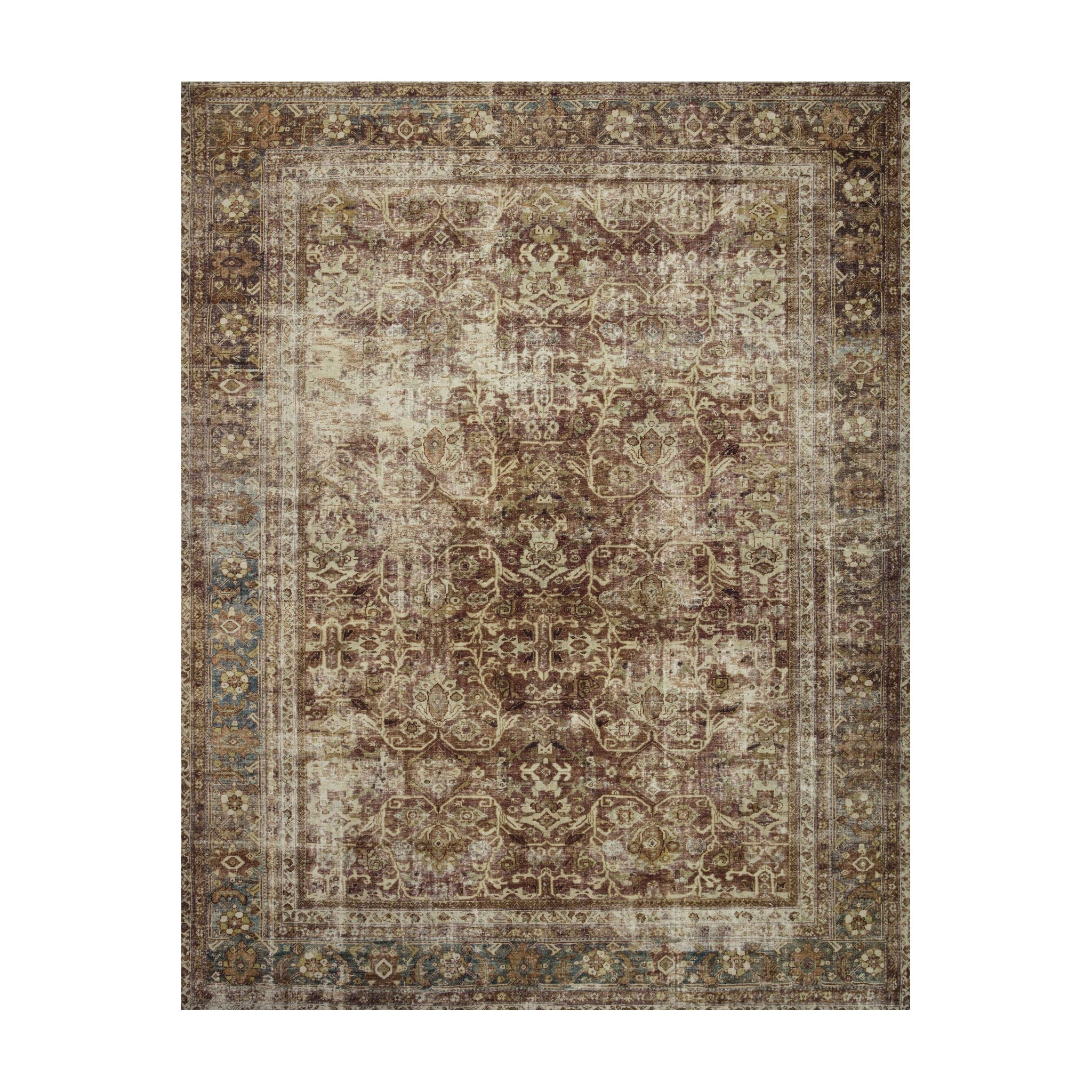 Joanna Gaines x Loloi Sinclair Rust / Lagoon Rug